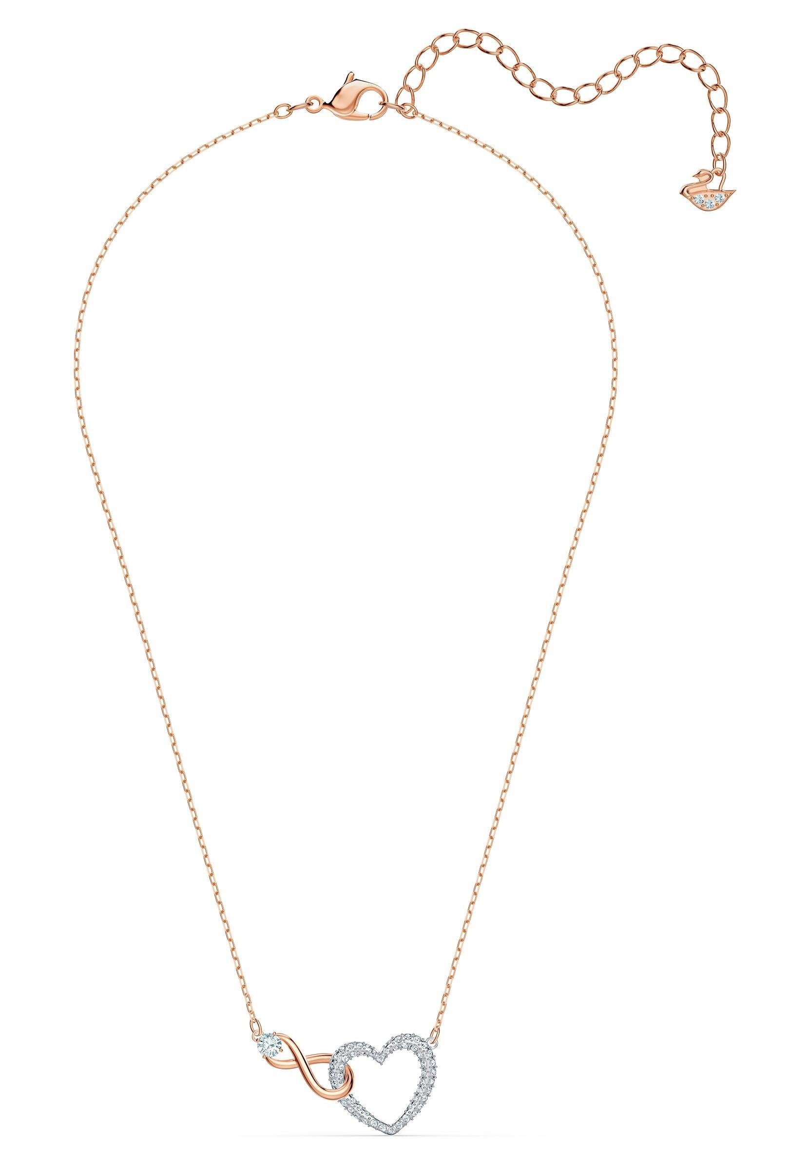 Swarovski Infinity Heart Necklace White 43cm 2