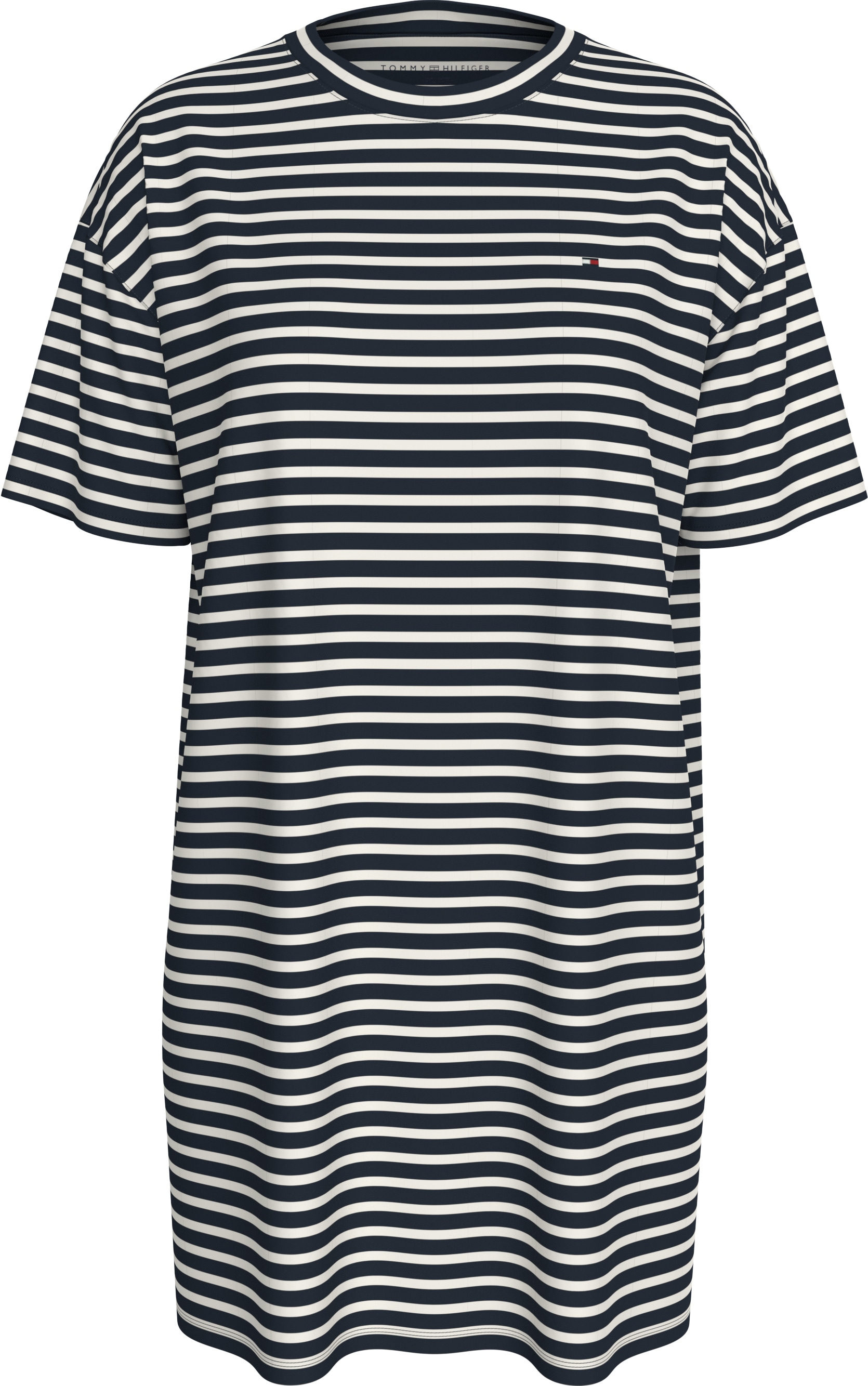 Tommy Hilfiger Underwear Nachthemd »STRIPE SS T-SHIRT DRESS«, mit Streifenmuster, Logo