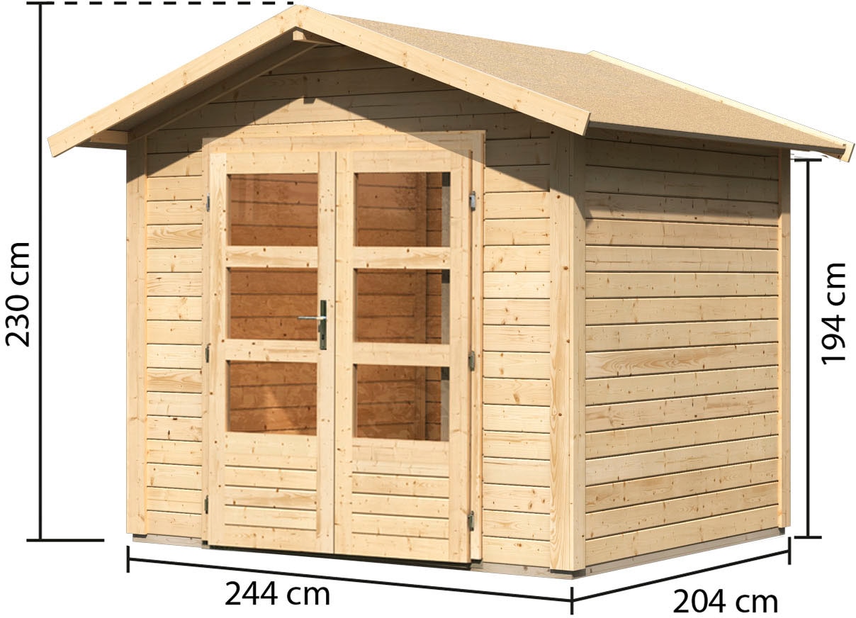 Karibu Gartenhaus »Talkau 3«