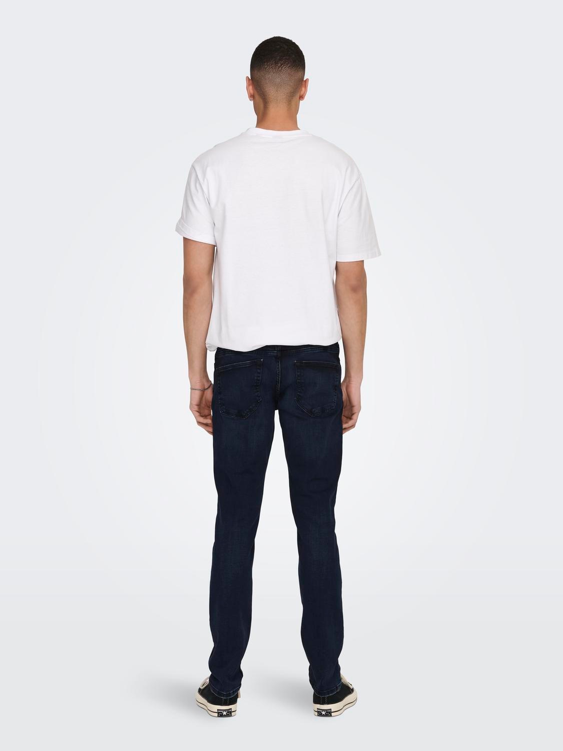 ONLY & SONS Slim-fit-Jeans »OS ONSLOOM SLIM BLUE GREY 40« mit Destroyed Effekt