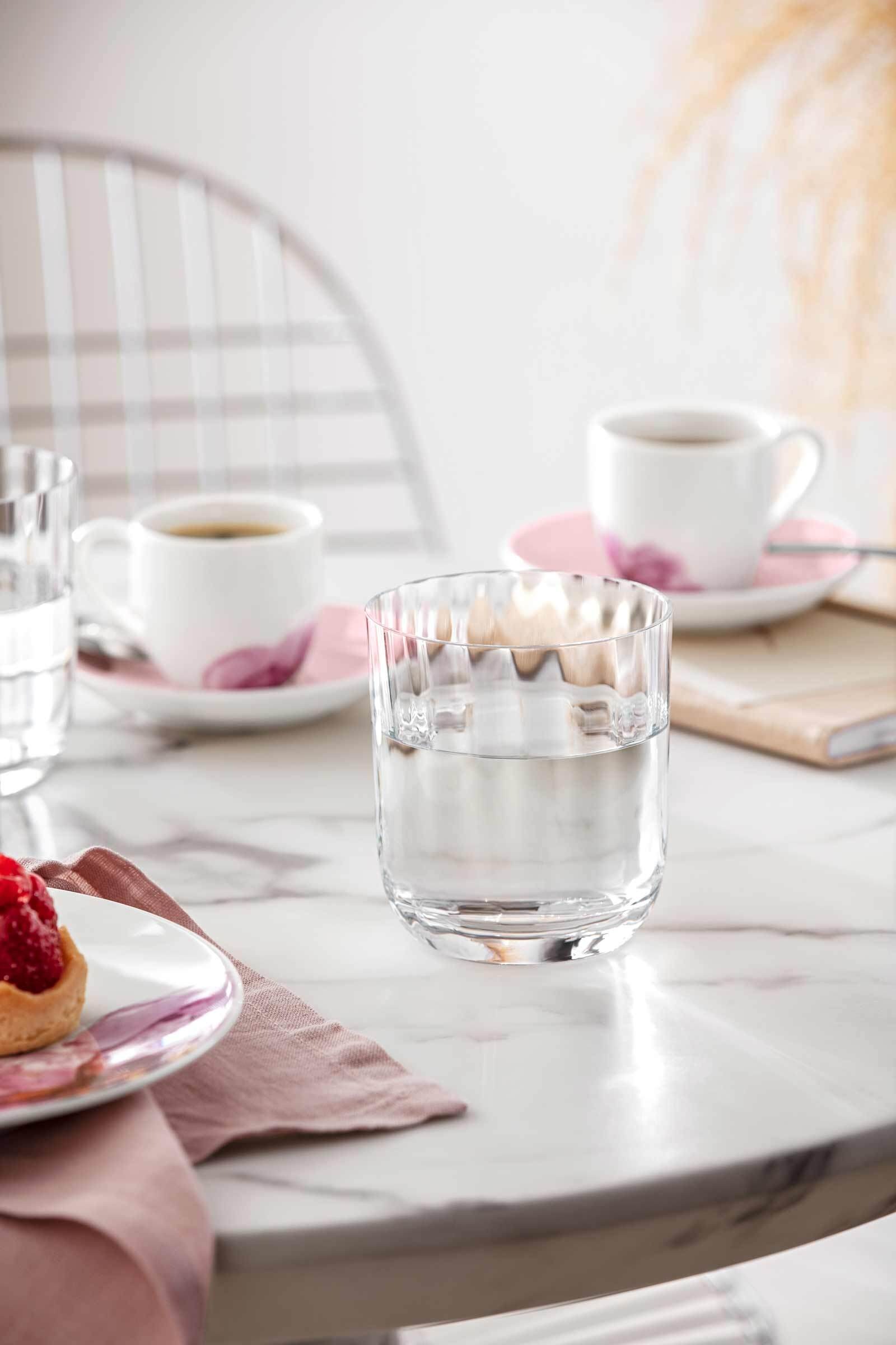 Villeroy & Boch Glas »Wassergläser Rose Garden 250 ml 4er Set transparent«