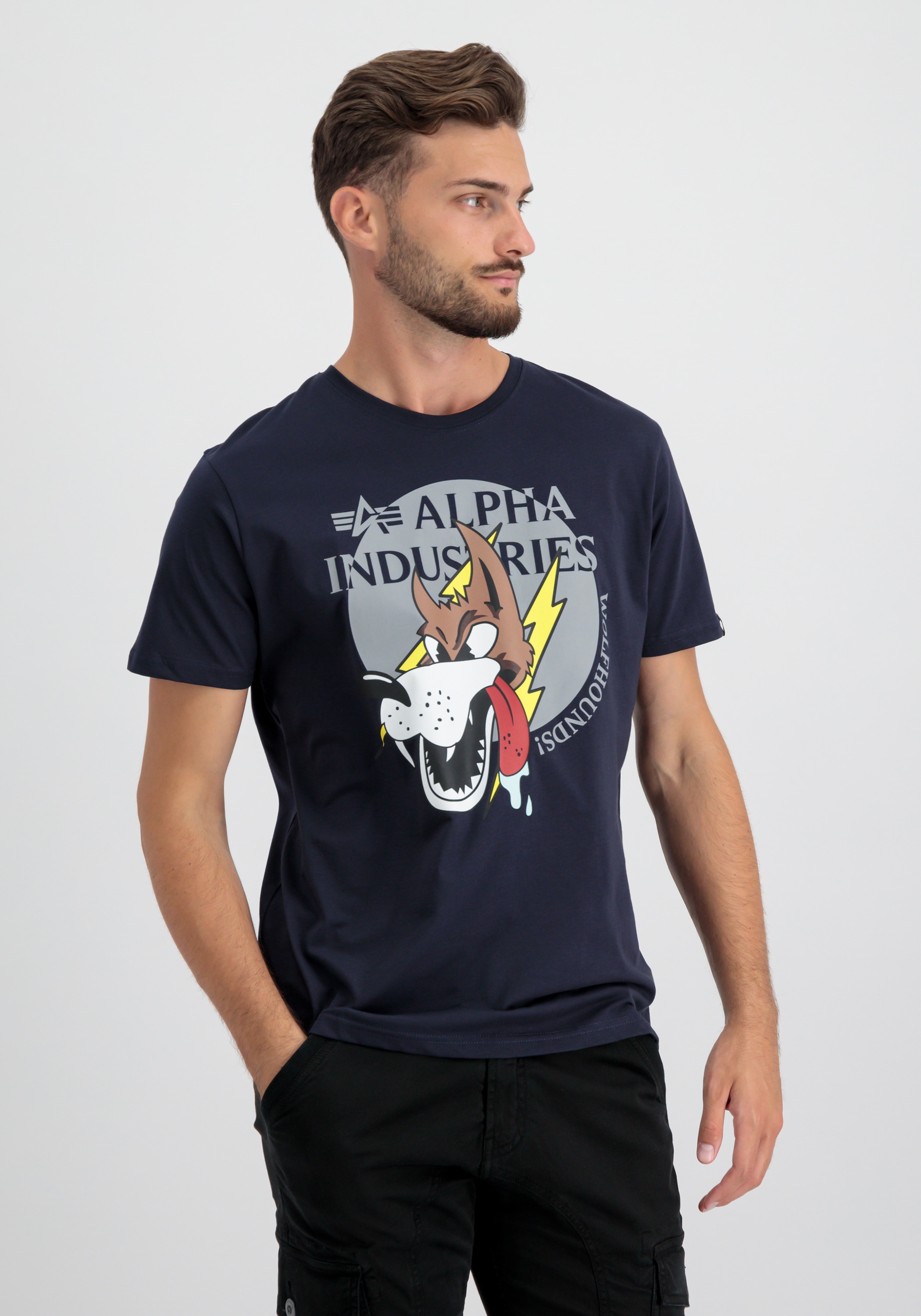 Alpha Industries T-Shirt "Alpha Industries Men - T-Shirts Wolfhounds T-Shir günstig online kaufen