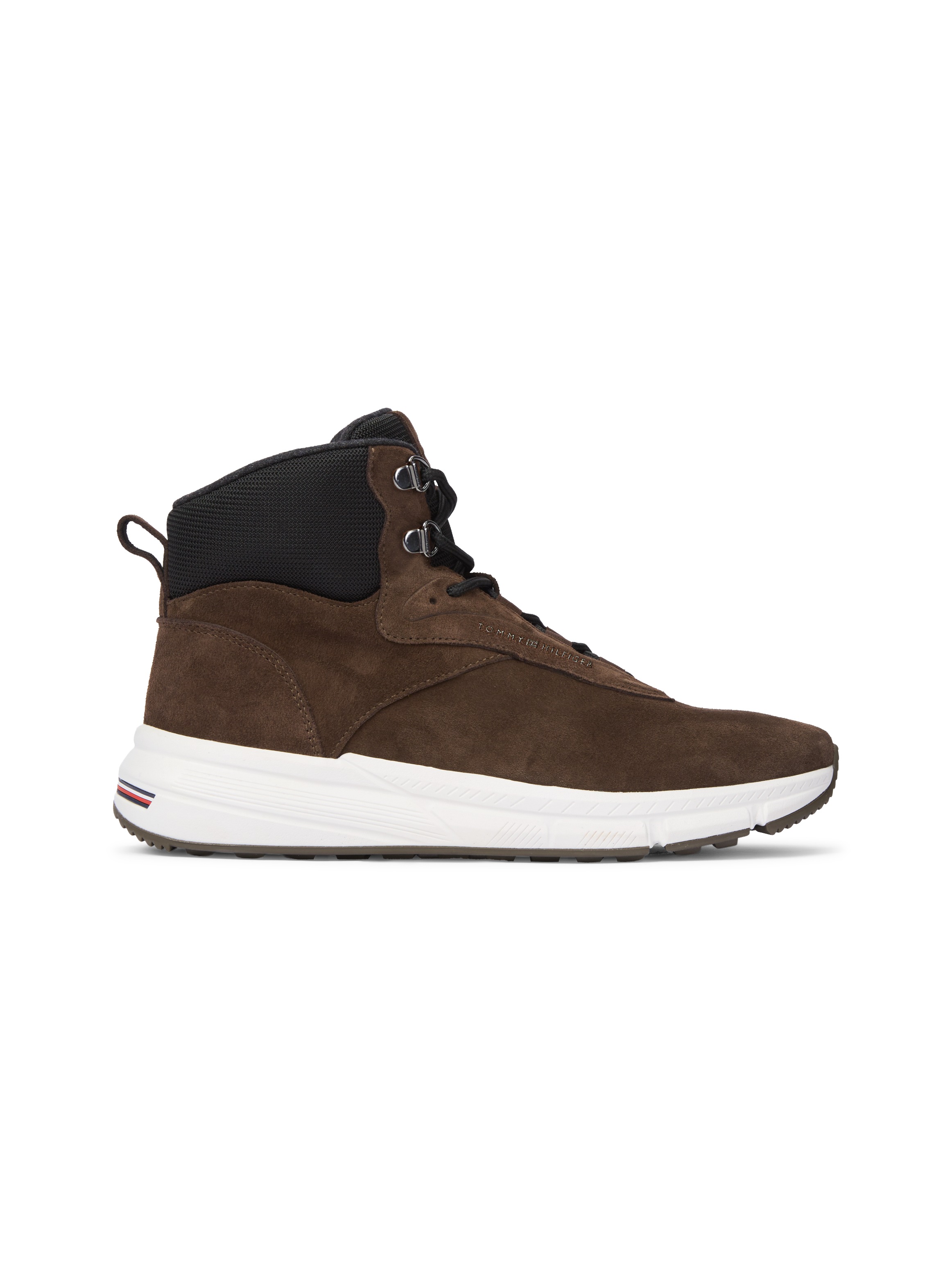 Tommy Hilfiger Schnürboots »HILFIGER SDE WARM HYBRID CHUKKA«  High Top-Sneaker, Herbstboots mit Ösen und Kontrastbesatz