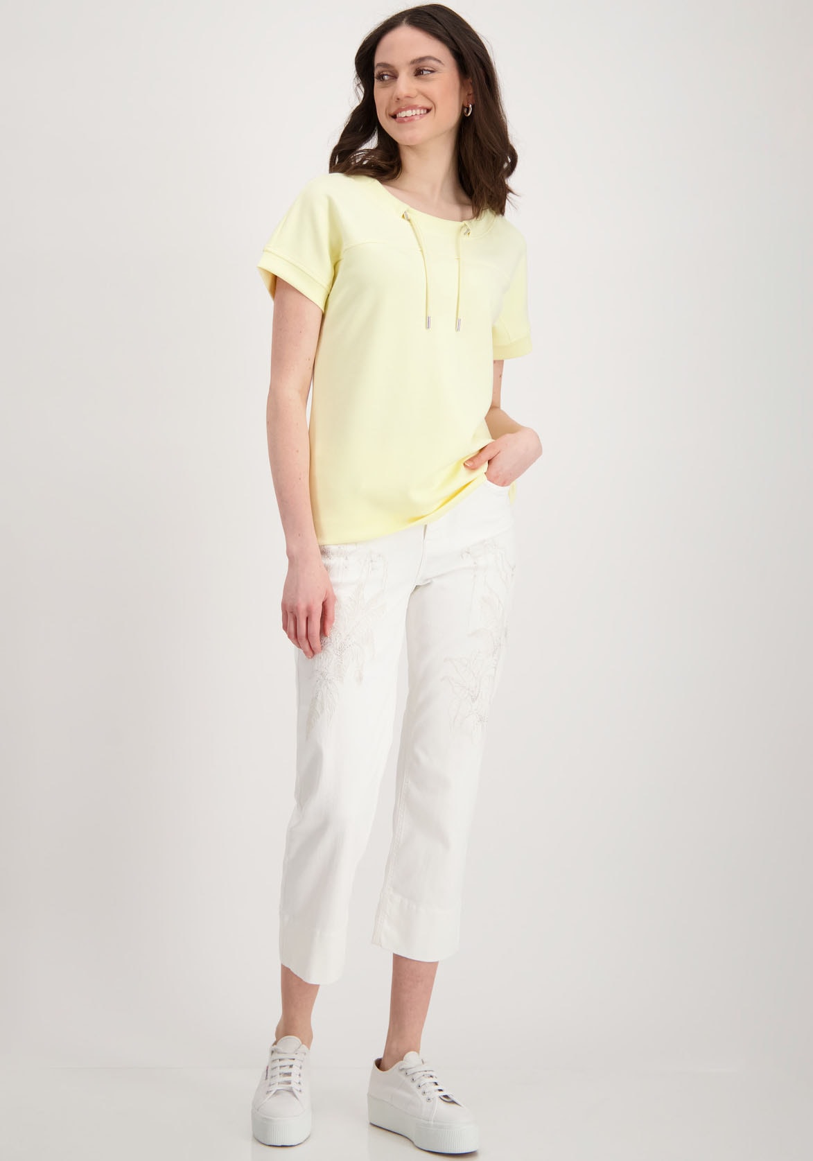 Monari Sweatshirt, mit Kordeldurchzug