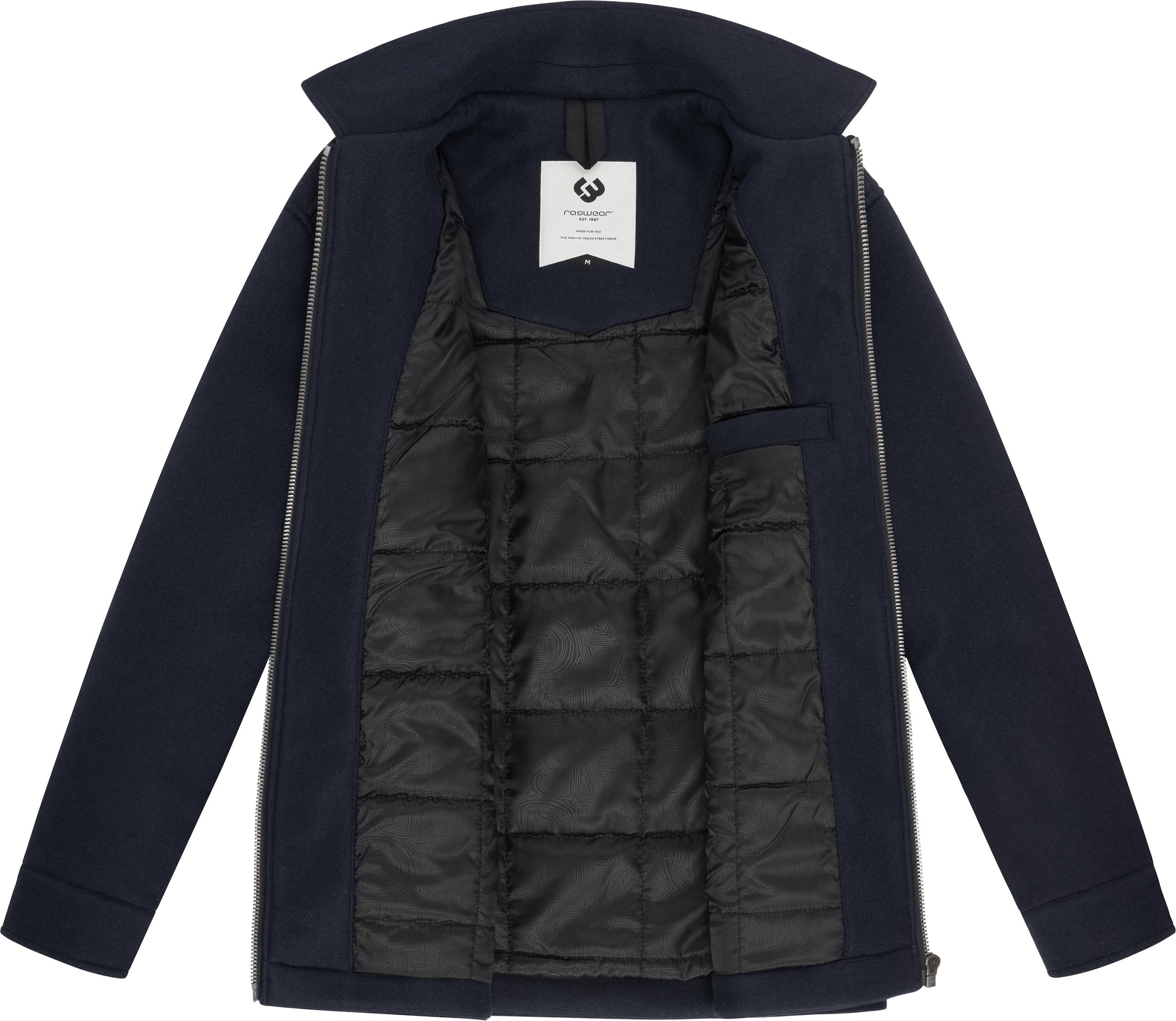 Ragwear Outdoorjacke »Azzte Felt«, ohne Kapuze, stylische Herren Hemdjacke in Woll-Optik