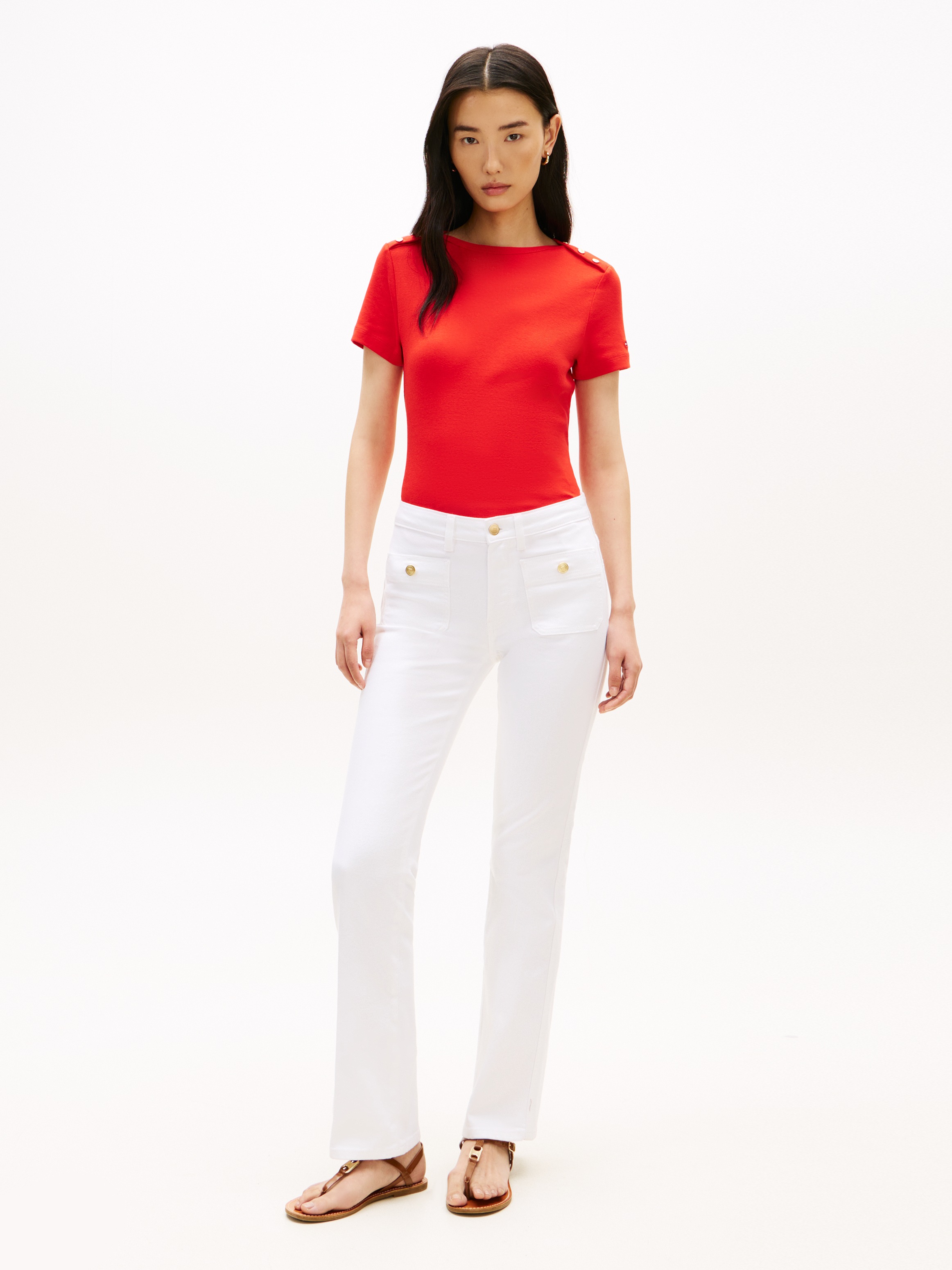 Thumbnail - Tommy Hilfiger Kurzarmshirt "GOLD BUTTON SLIM SS TEE"