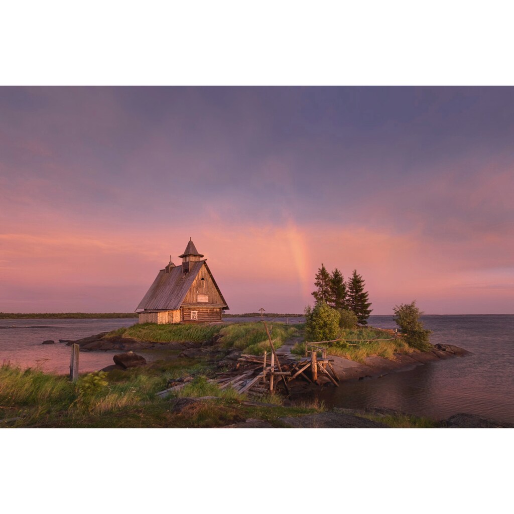 Papermoon Fototapete »Insel mit Haus«