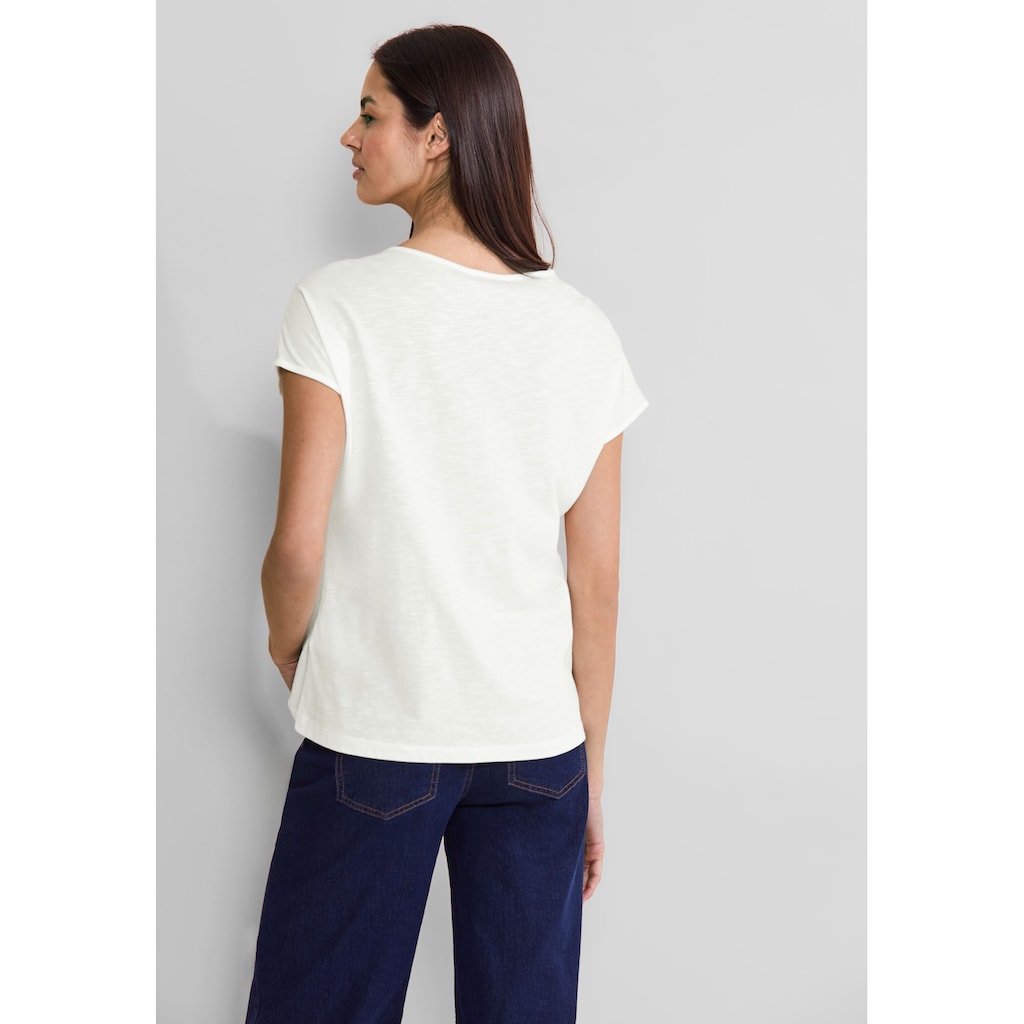 STREET ONE Shirttop, mit Spitzendetail