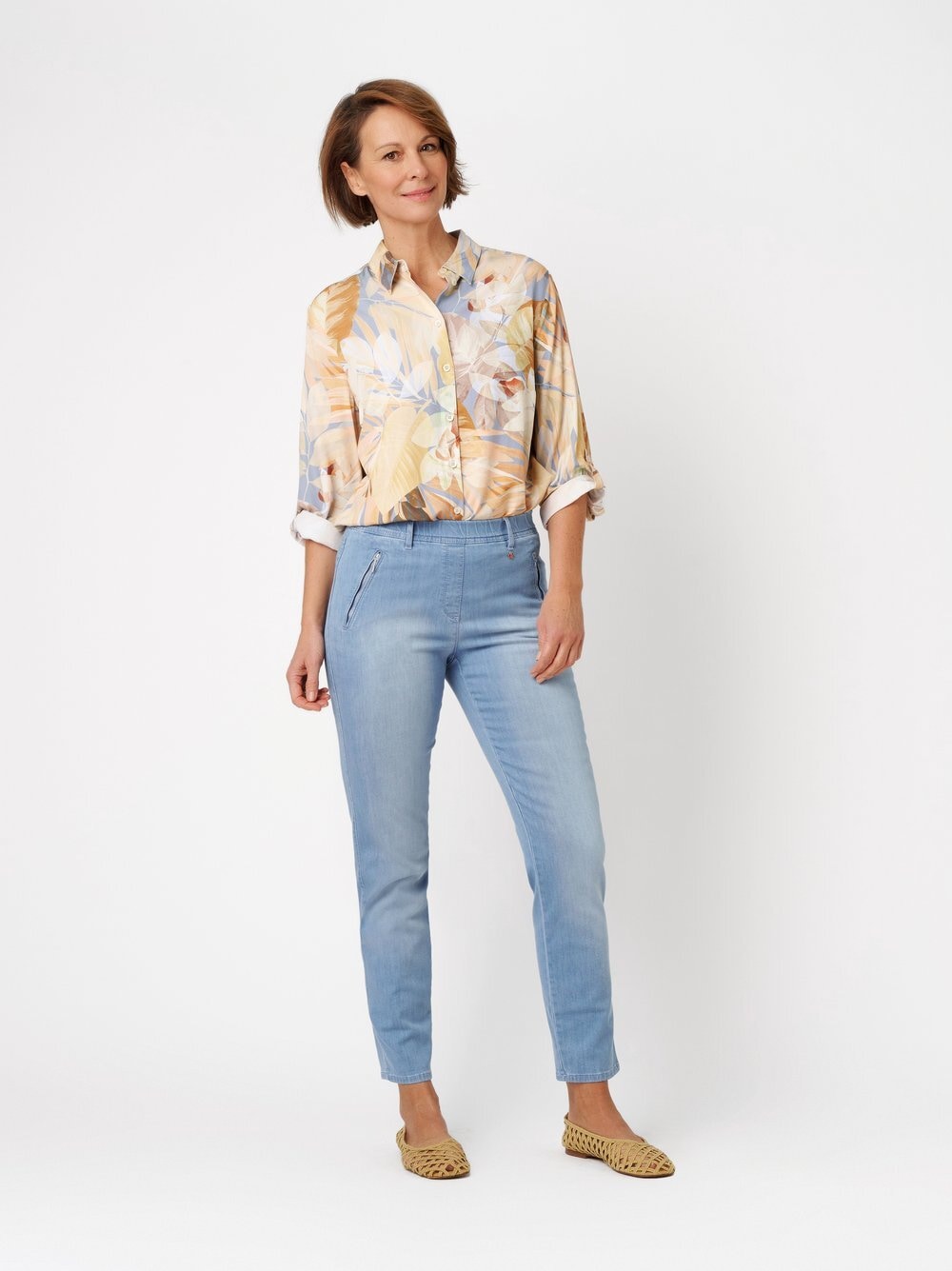Relaxed Slim-fit-Jeans »Alice Slim 7/8« mit Zippertaschen