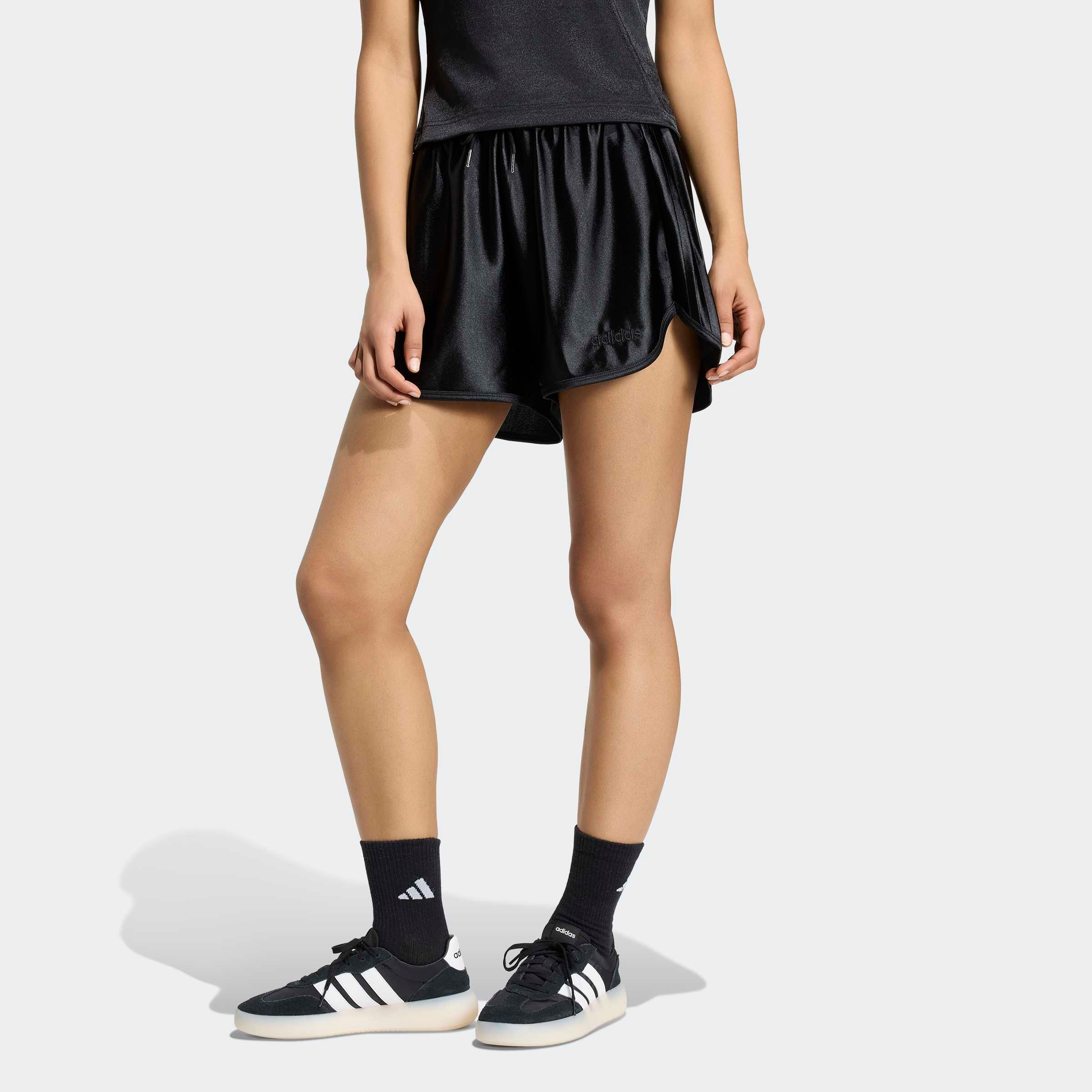 adidas Sportswear Shorts "SEASONAL ESSENTIALS SATIN" für Erwachsene, ohne Verschluss, aus Polyester und Elasthan