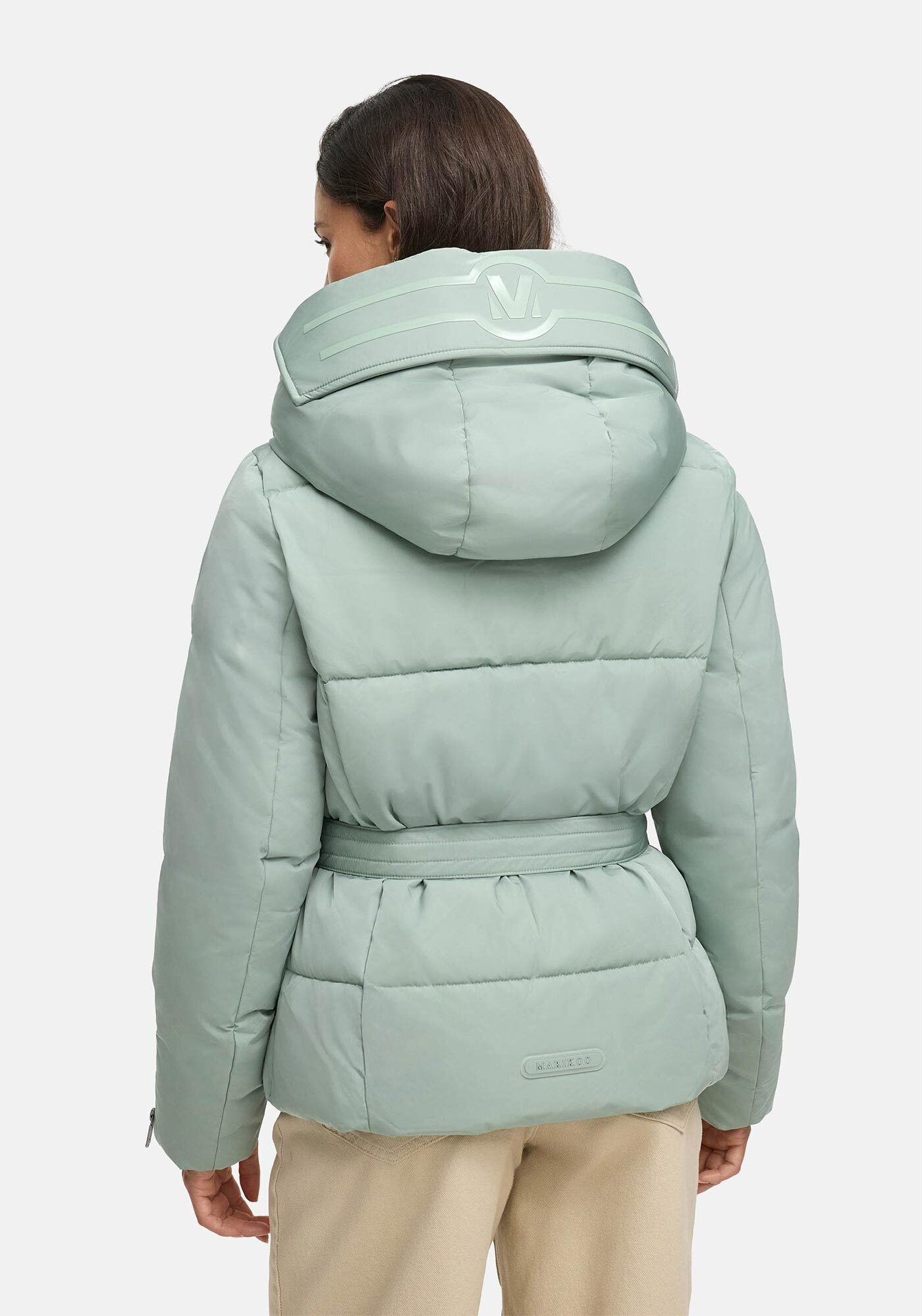 Marikoo Winterjacke »Aleynaa«, Winterjacke mit Taillengürtel