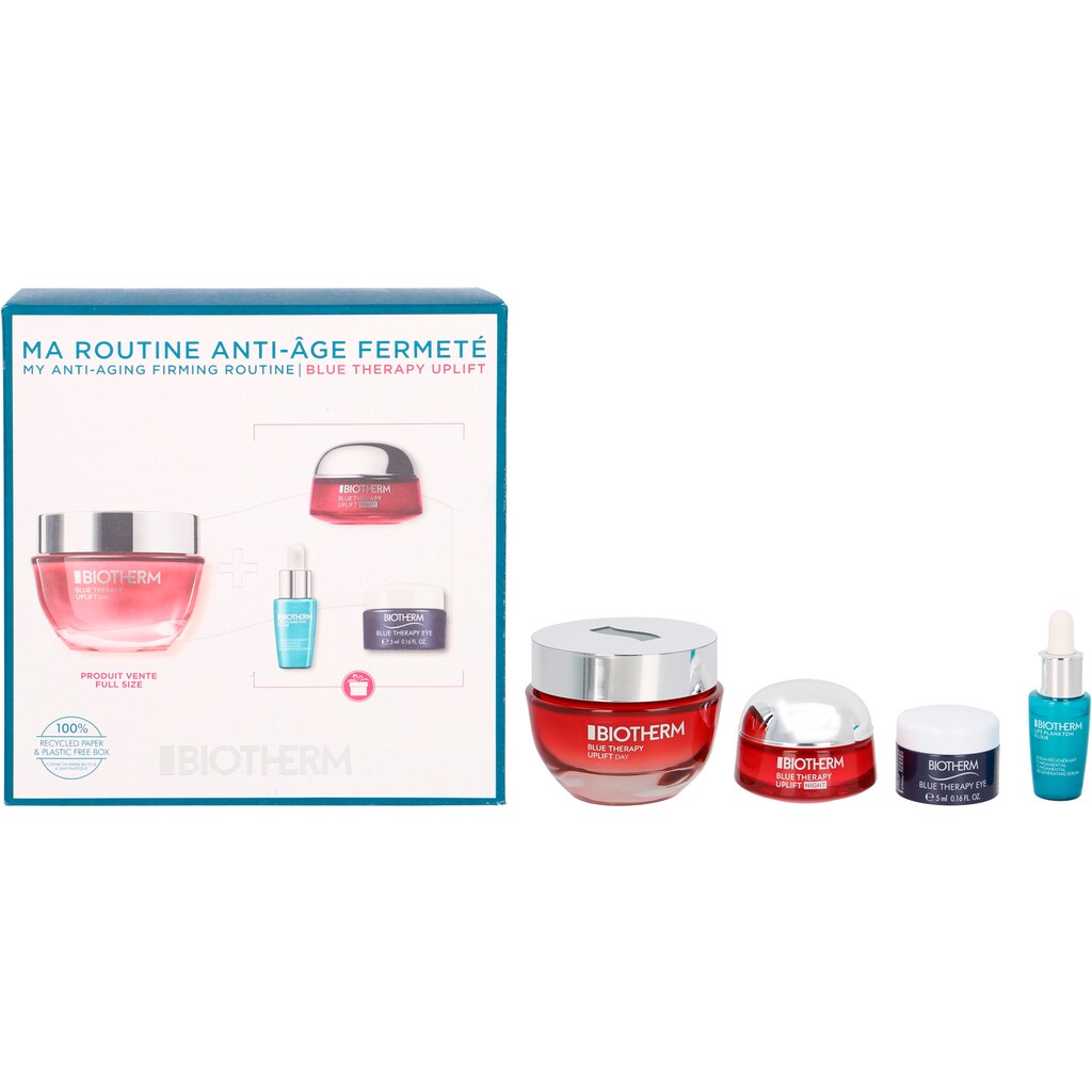 BIOTHERM Gesichtspflege-Set »Blue Therapy Uplift Day Cream Value Set«, (4 tlg.)