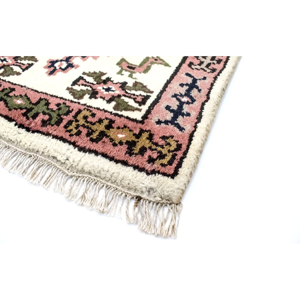 morgenland Wollteppich »Kazak Teppich handgeknüpft beige«, rechteckig