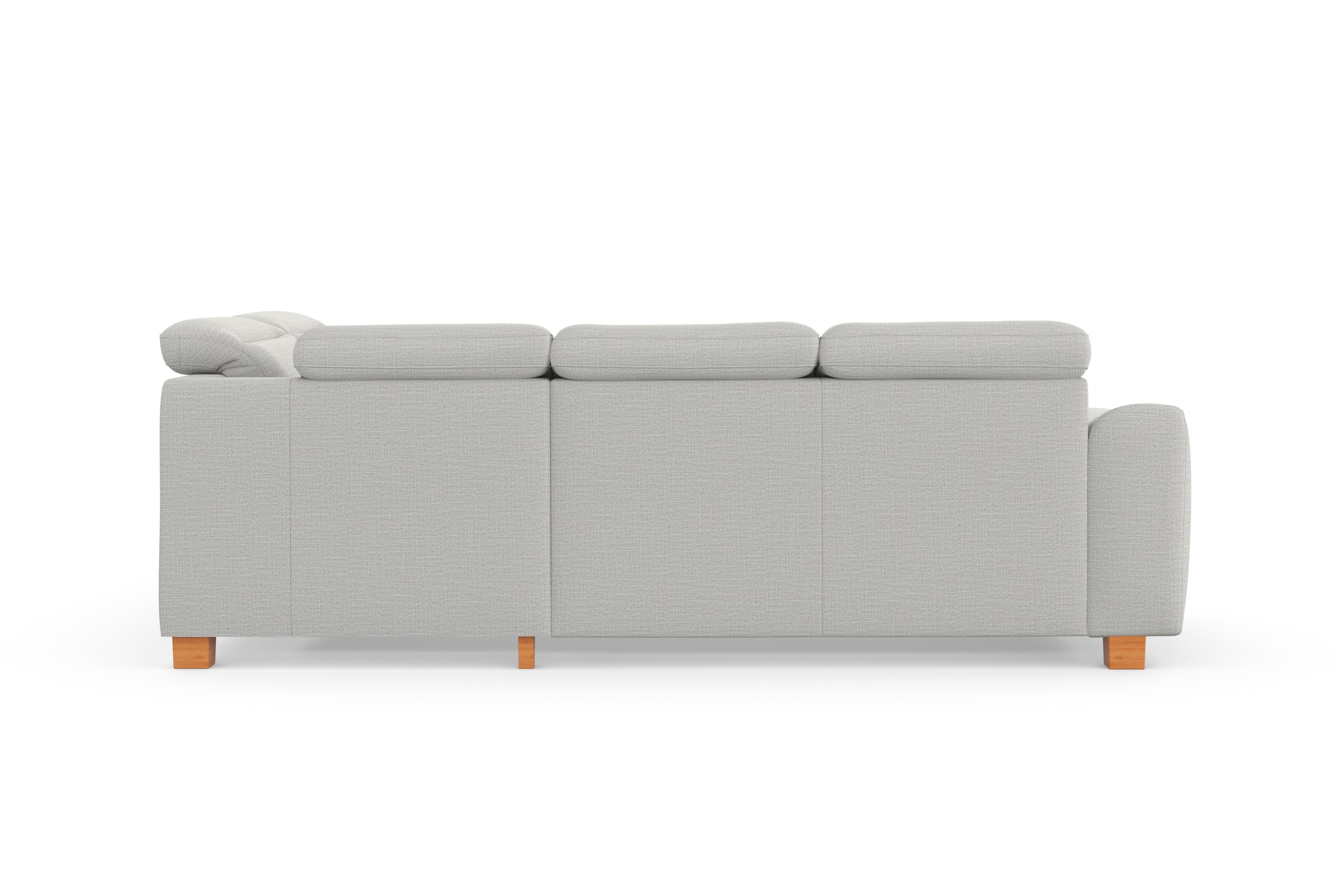 sit&more Ecksofa »Dundee L-Form«, mit Federkern und Massivholzfüßen, wahlweise mit Kopfteilverstellung