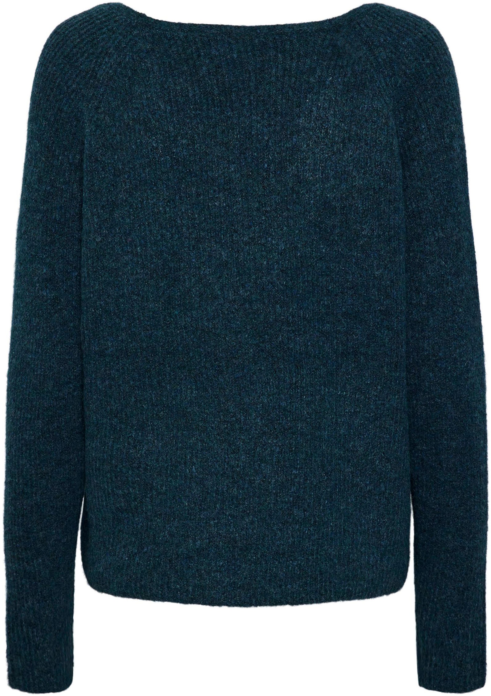 pieces V-Ausschnitt-Pullover »PCELLEN LS V-NECK KNIT NOOS BC«, mit Wolle