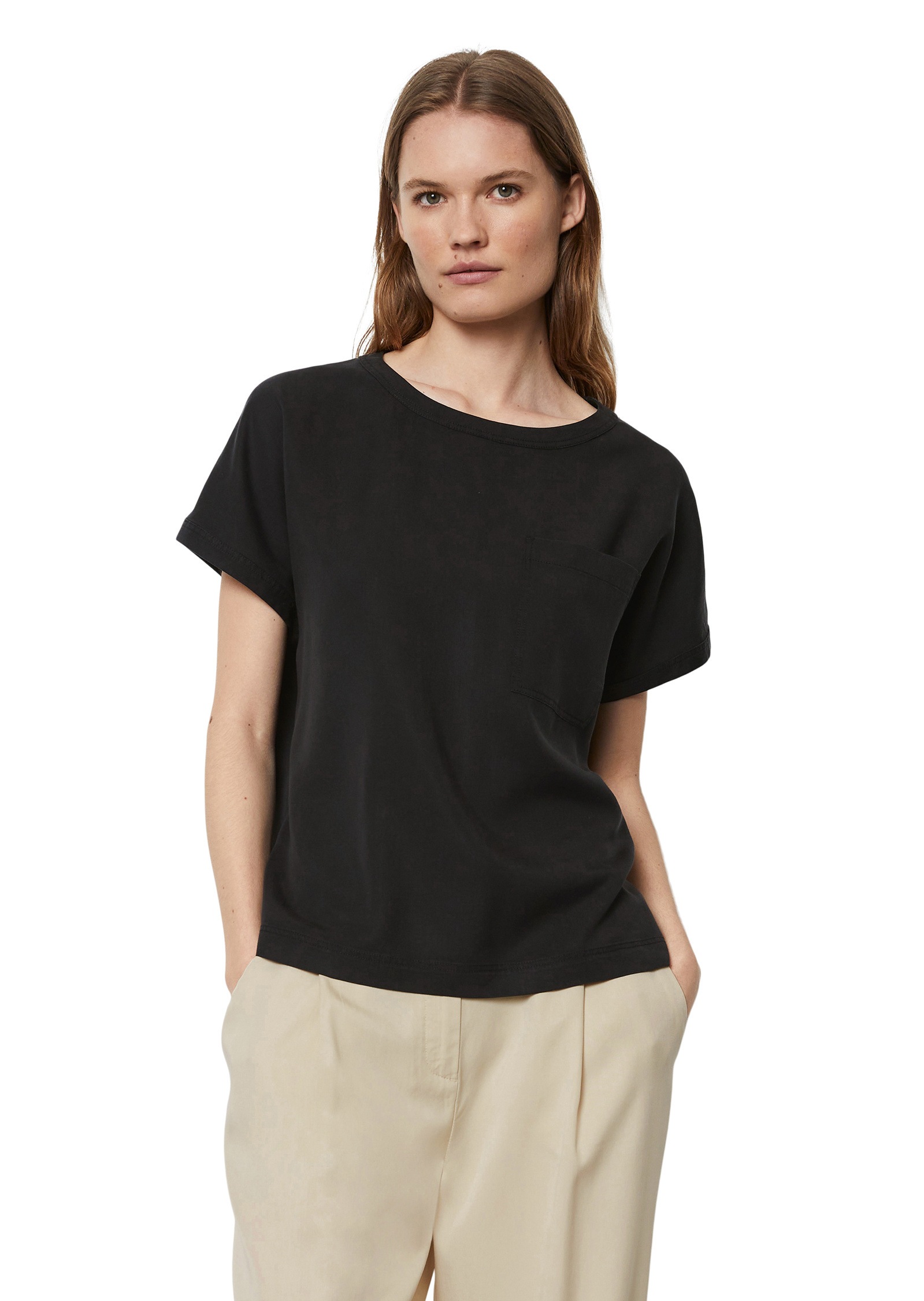 Marc O'Polo Kurzarmbluse »aus TENCEL™ Lyocell«
