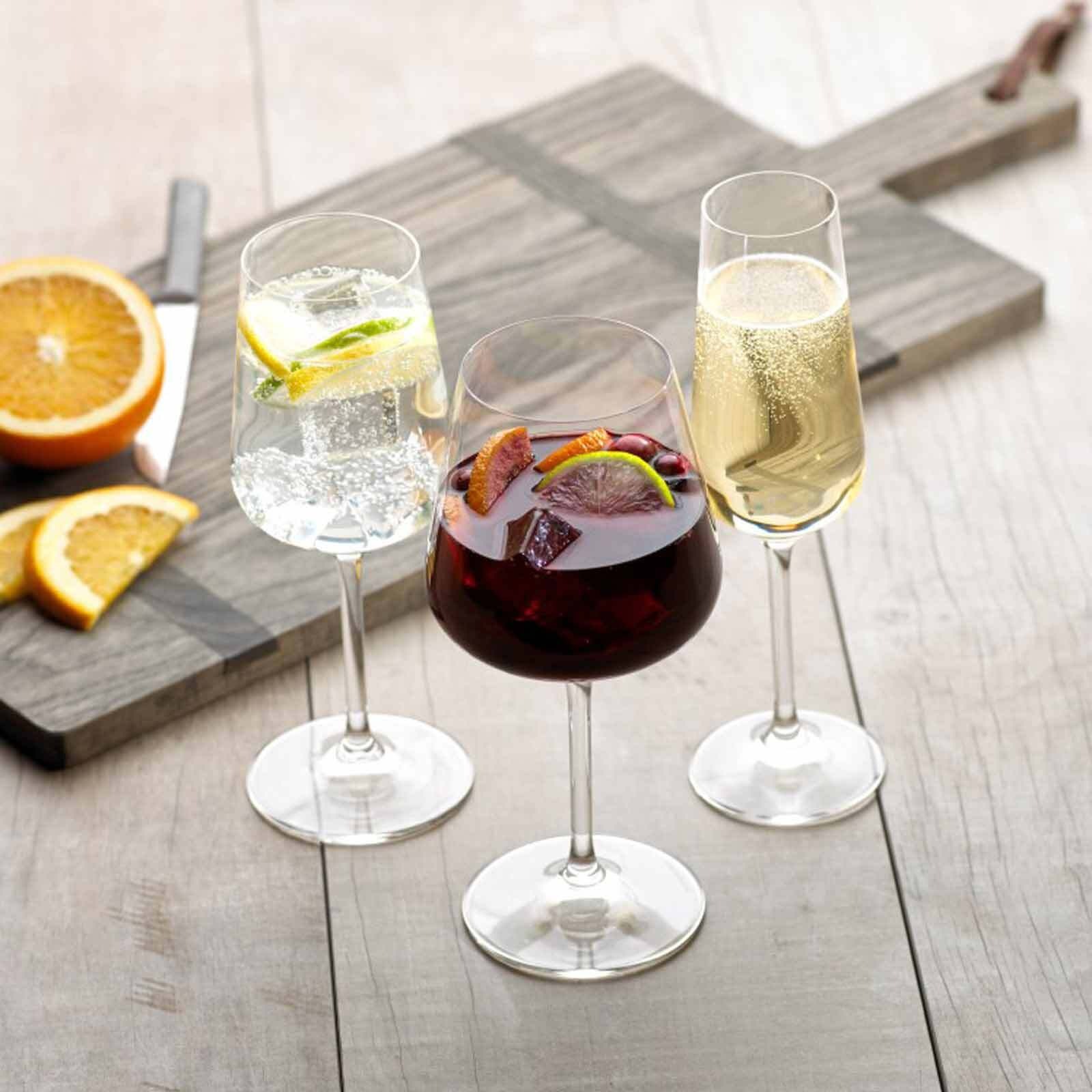 Champagnerglas VILLEROY & BOCH "Champagnergläser Ovid 250 ml 4er Set transparent", bunt (transparent), Glas, Trinkgefäße 4