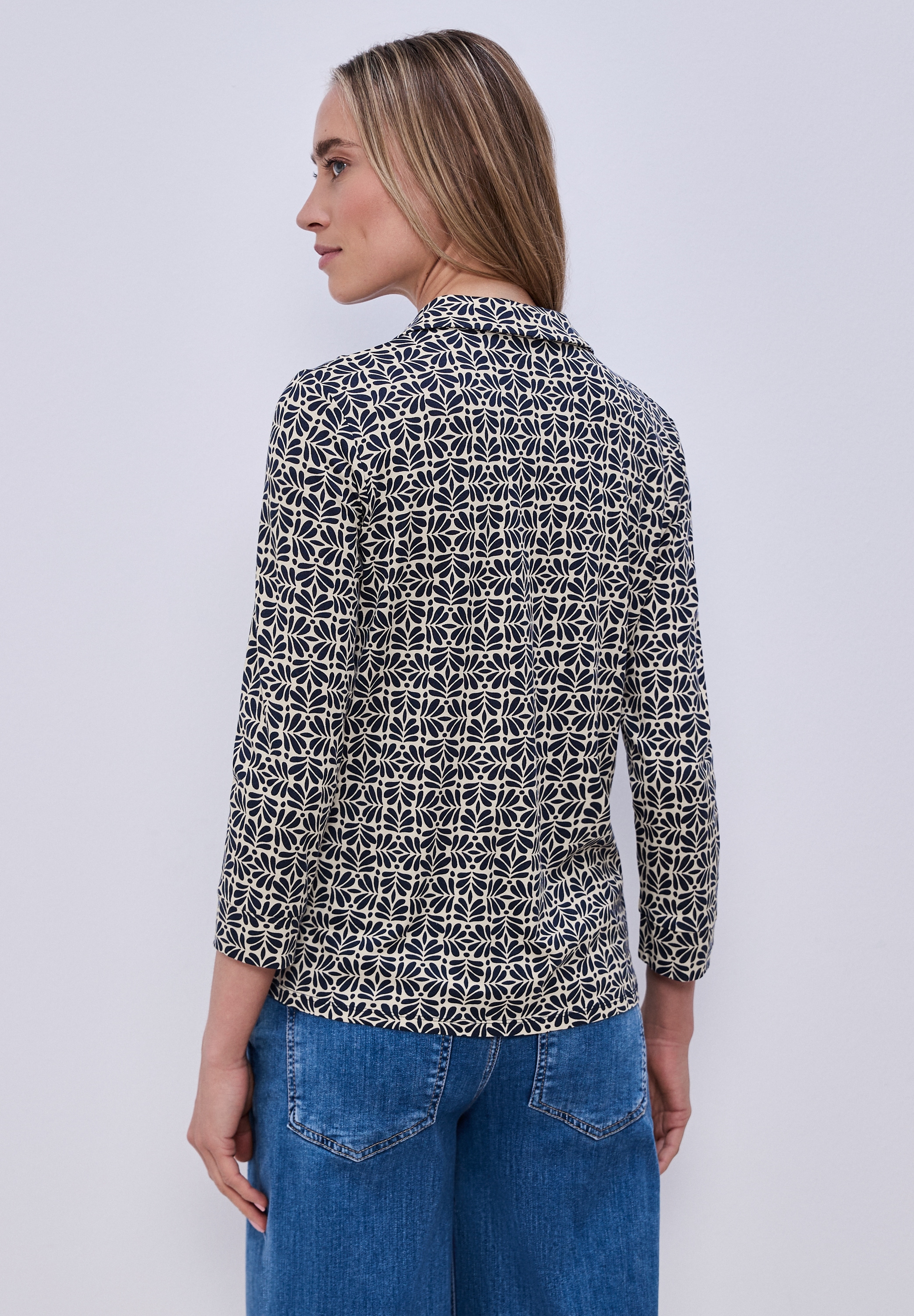 STREET ONE 3/4-Arm-Shirt mit grafischem Muster