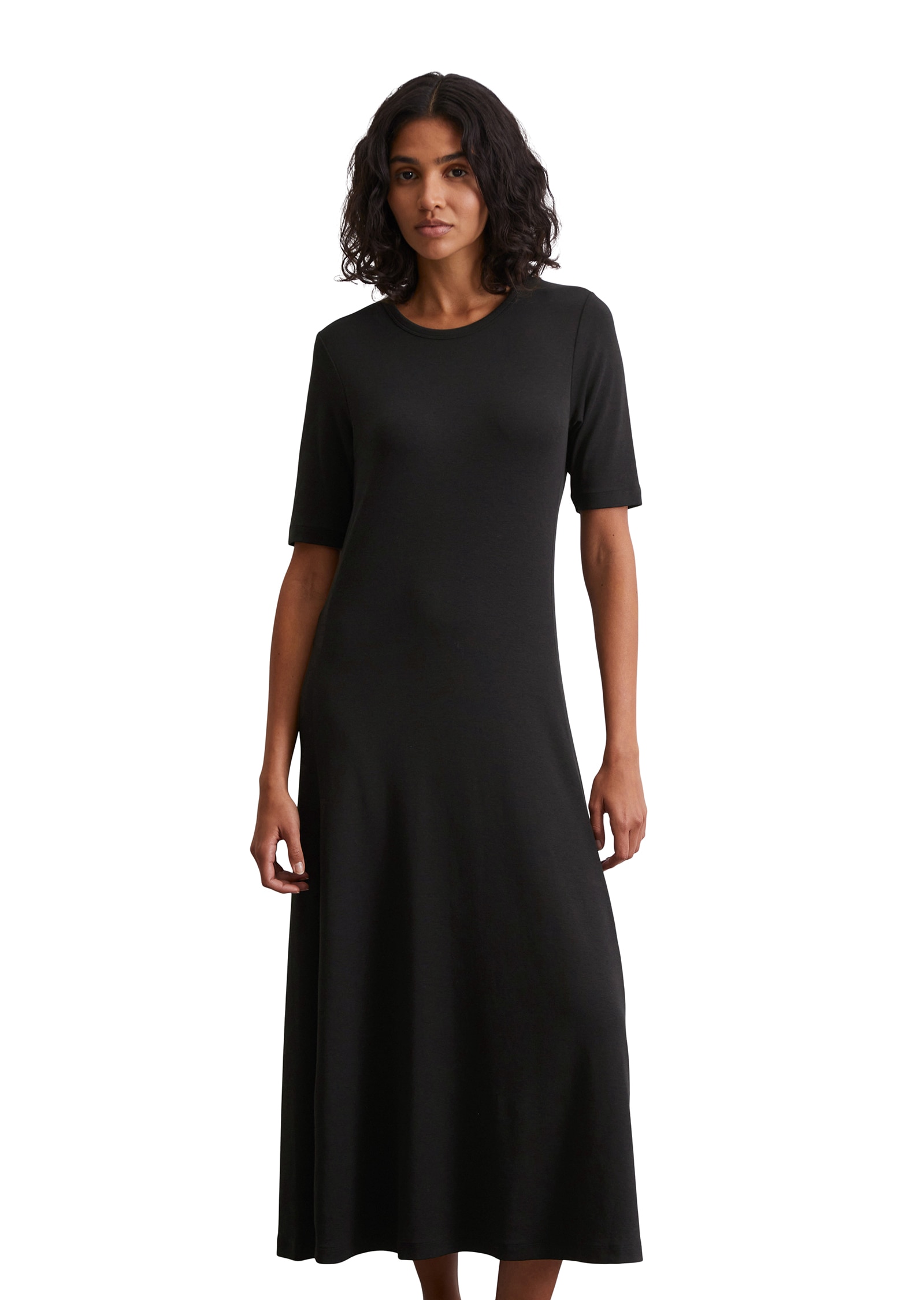 Marc OPolo Maxikleid, in feiner Ripp-Qualität, schlicht, zeitlos, Rock in A günstig online kaufen
