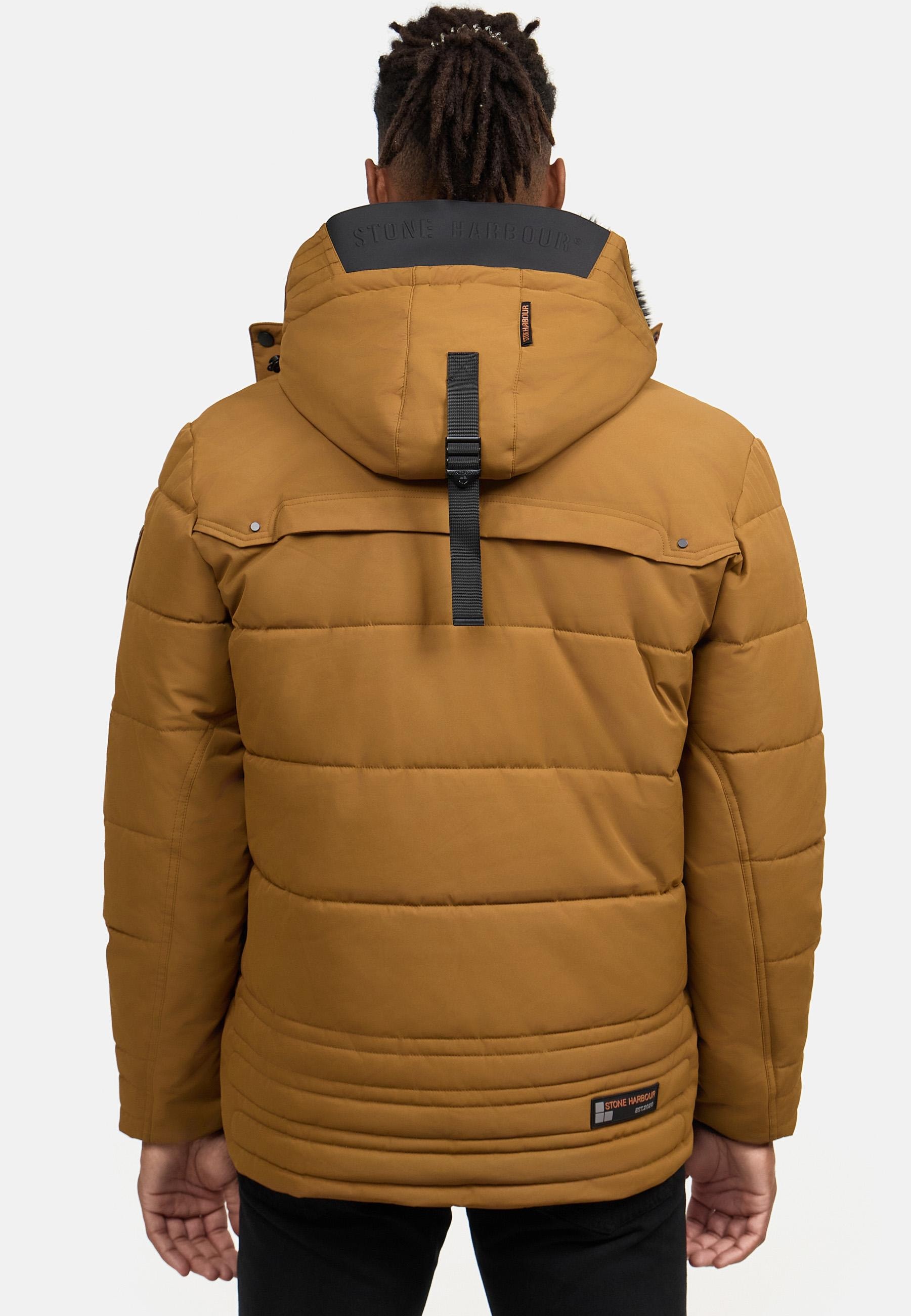 Stone Harbour Steppjacke »Witas«, mit Kapuze, gesteppte Herren Winterjacke mit abnehmbarer Kapuze
