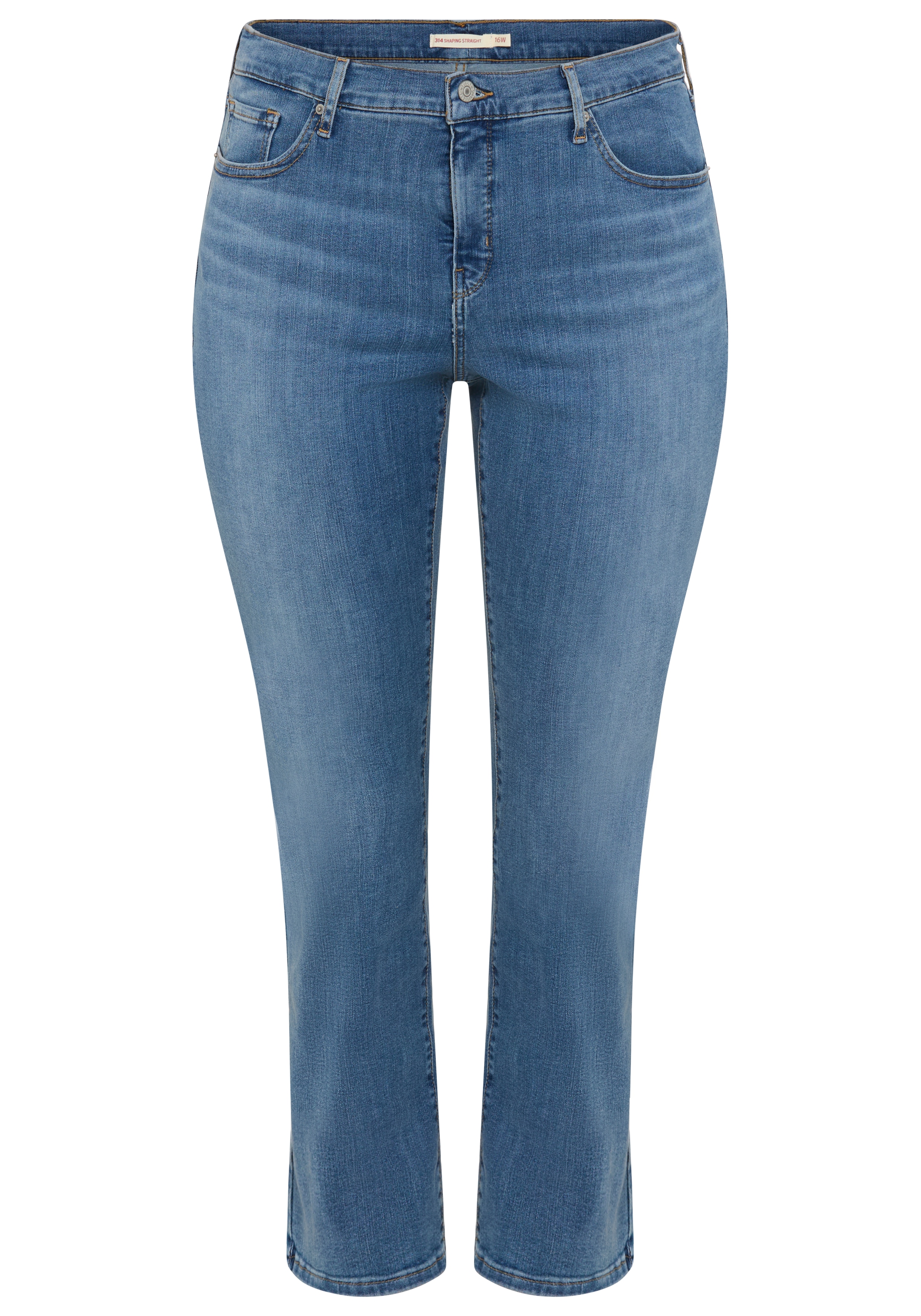 Levis Plus Straight-Jeans "314 Shaping Straight" in Baumwoll-Stretch