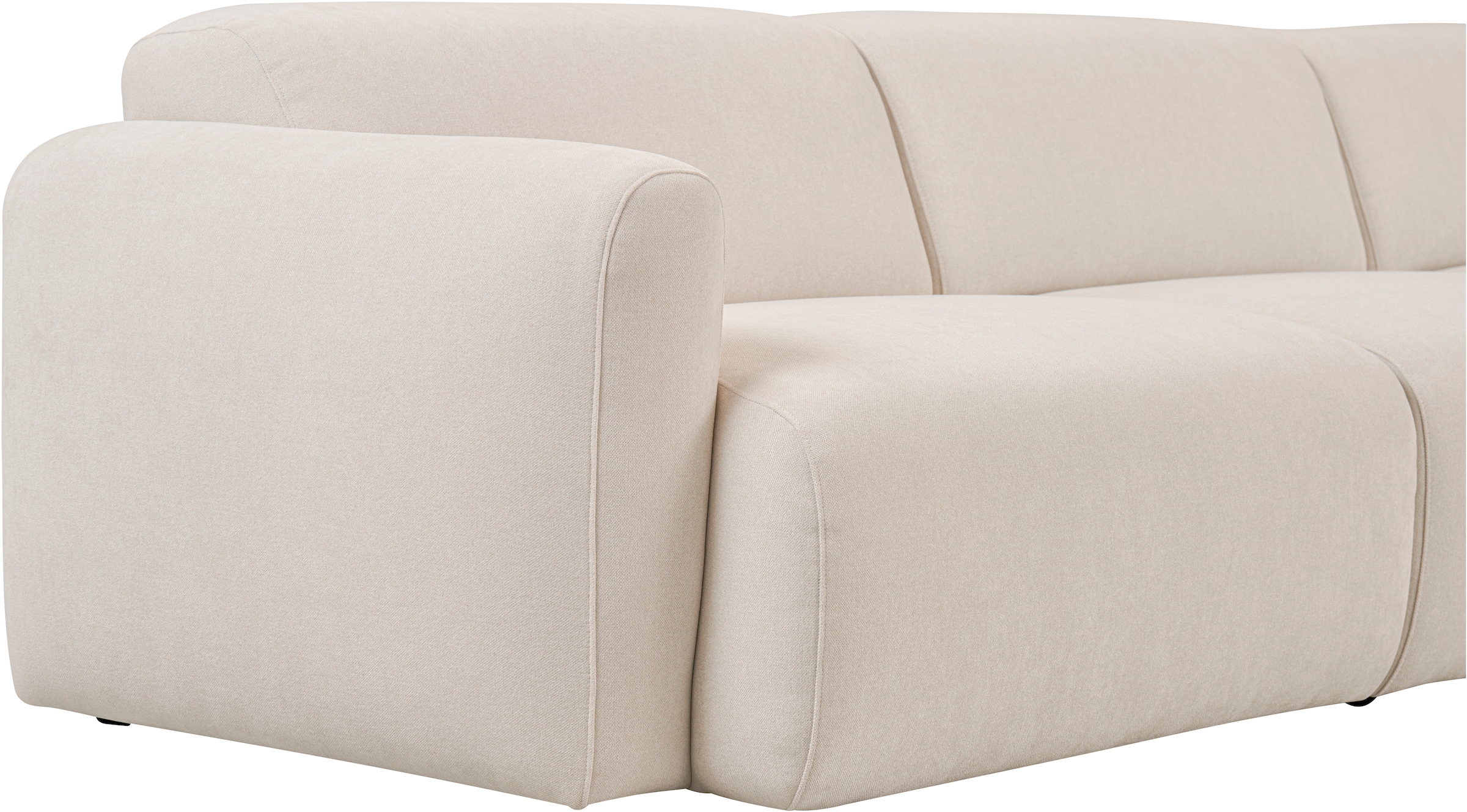 andas Ecksofa »Myrland«, Breite 241 cm, Chenille, Easy Clean Stoff, mit Kaltschaum