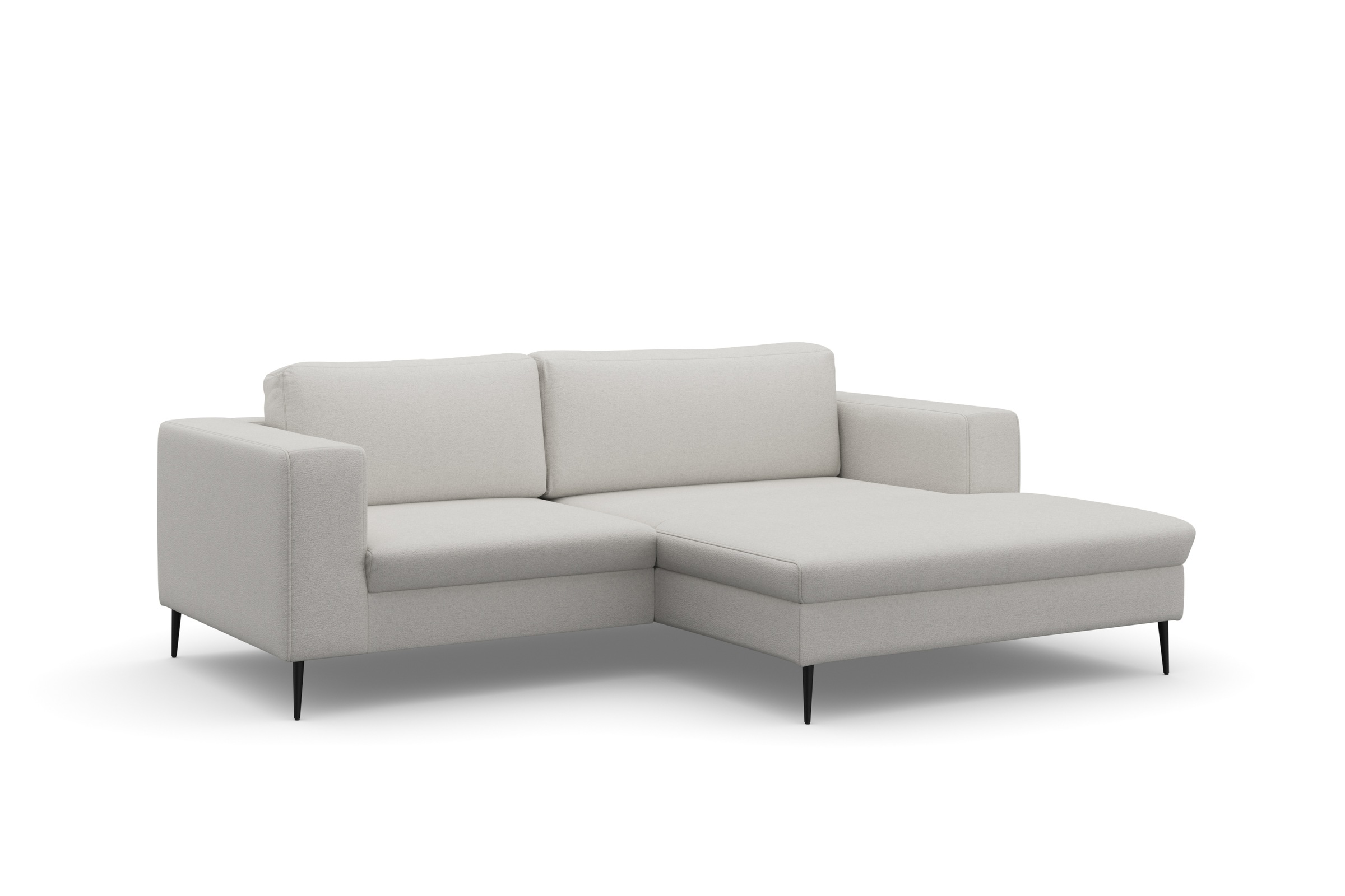 Thumbnail - DOMO collection Ecksofa "Modica kompakt und elegant, Breite 244, L-Form" moderne Optik mit extrabreiter Recamiere, auch ...