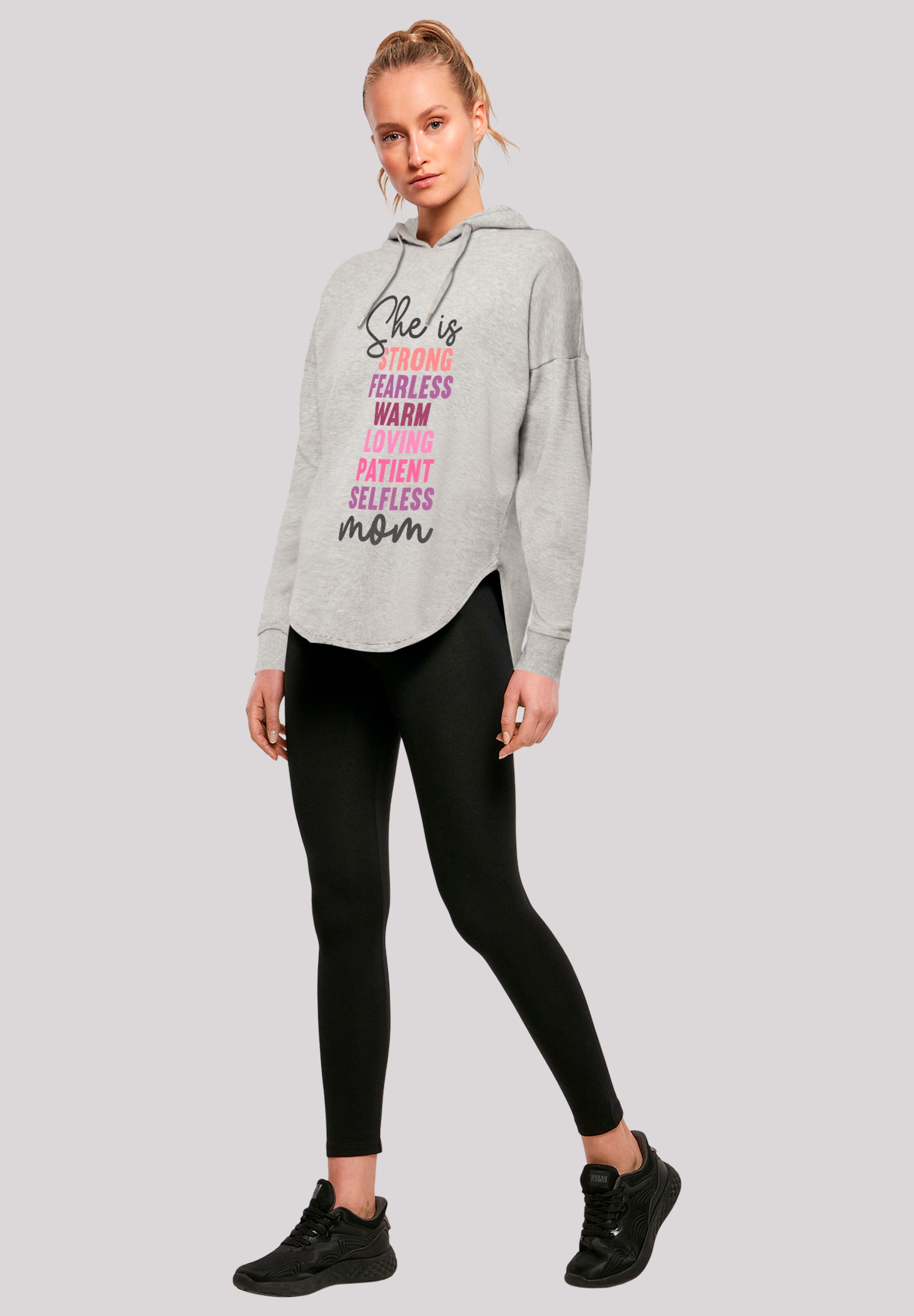 F4NT4STIC Kapuzenpullover »Mothers Day Strong & Fearless Mom Inspirational Quote«, Premium Qualität
