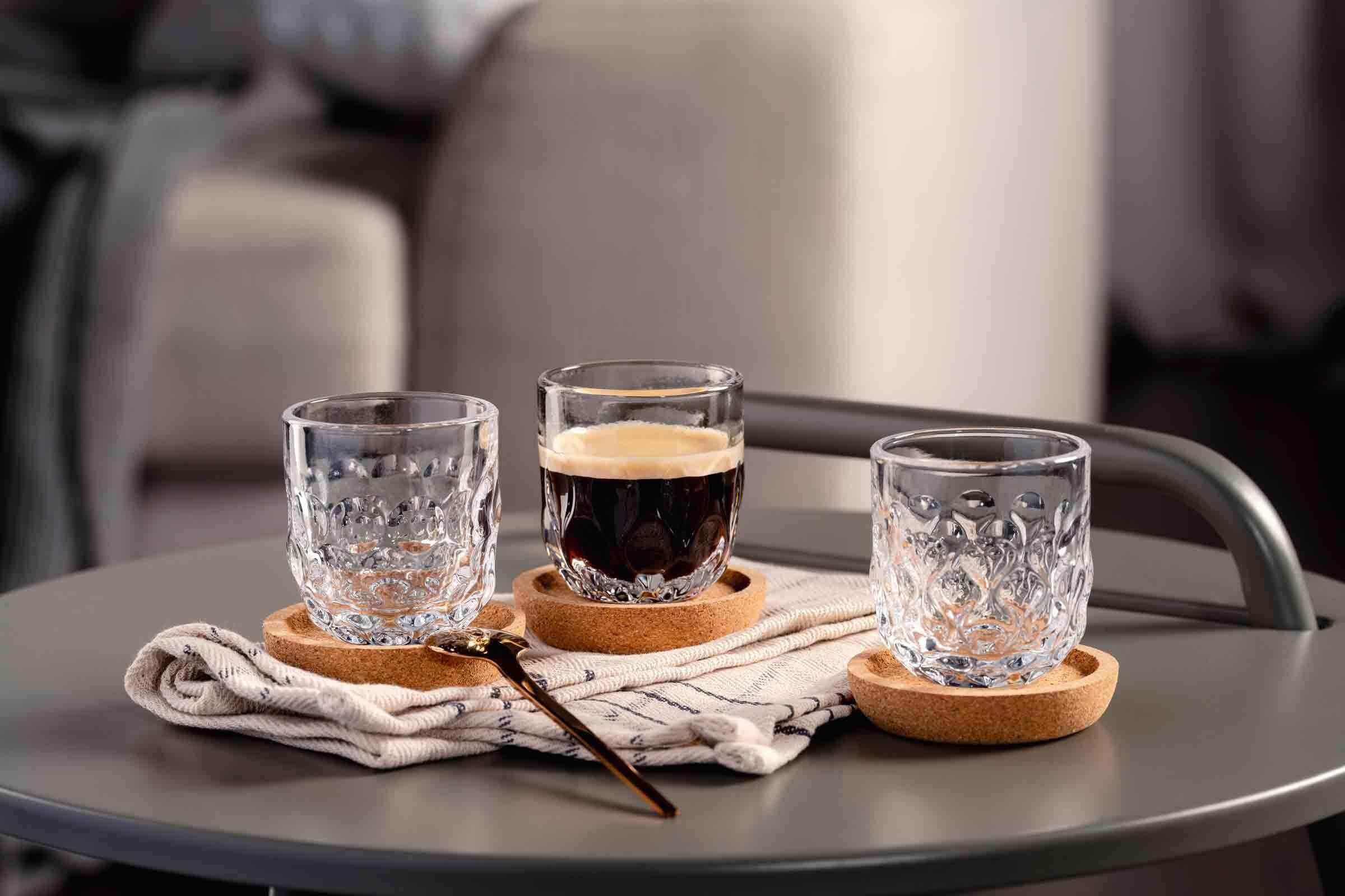 LEONARDO Espressoglas »Espressogläser-Set (1/2/3) Gocce 60 ml 6er Set transparent«