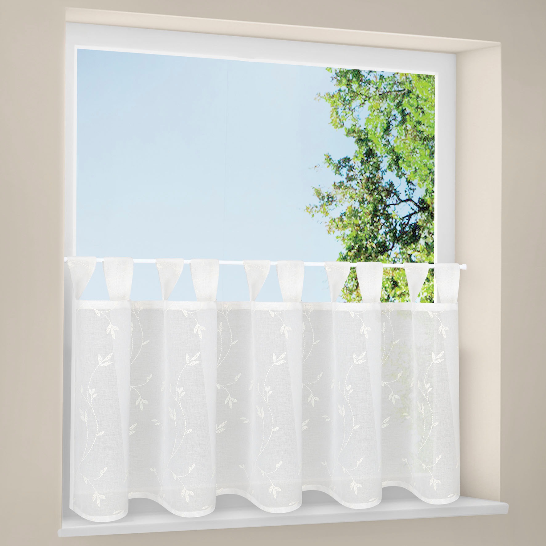 Gerster Scheibengardine "Gerdin" Schlaufen 1 Stk. tlg. günstig online kaufen