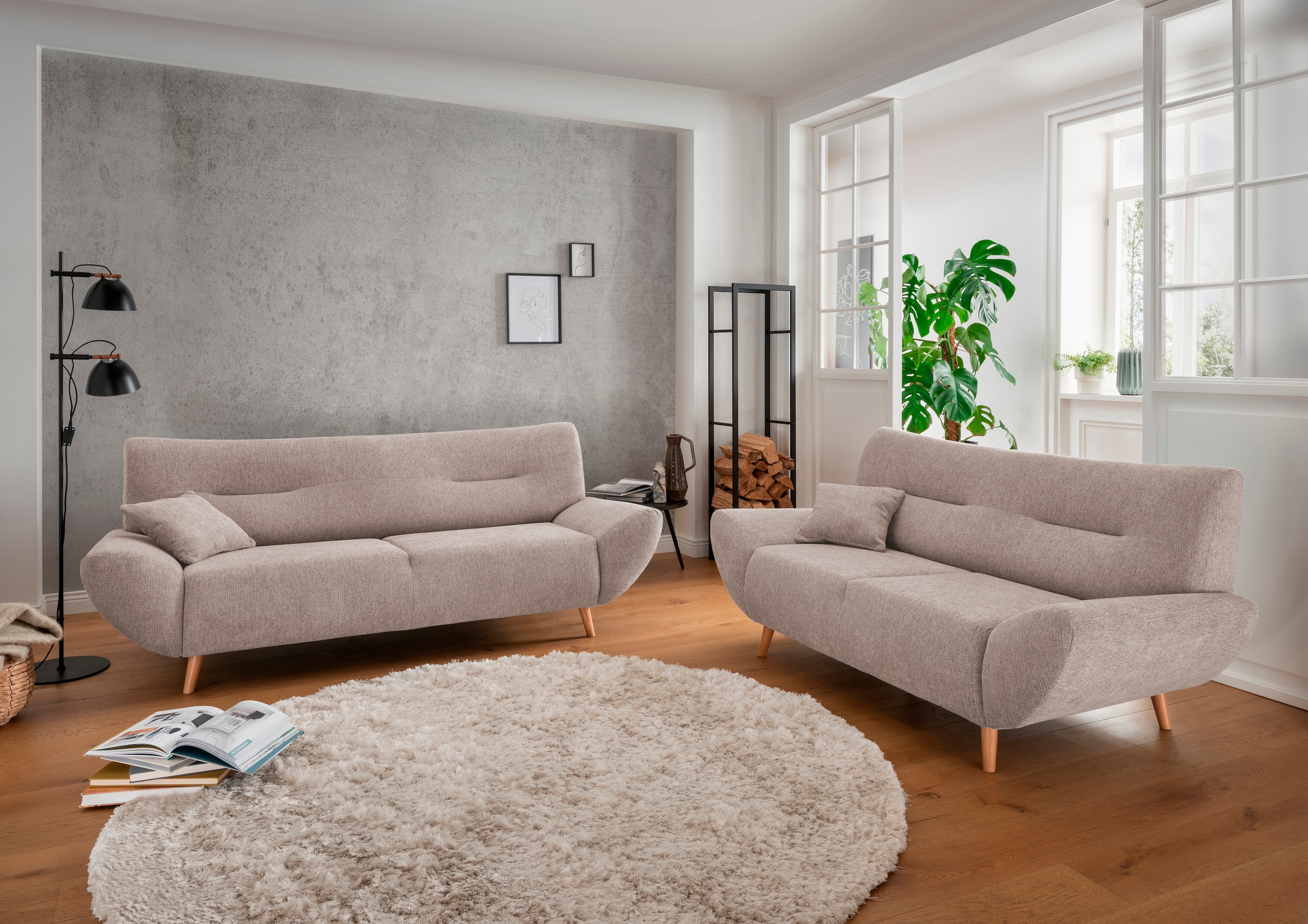 Home affaire Polstergarnitur "Drago, modern und zeitlos, aktuelle Formenspr günstig online kaufen