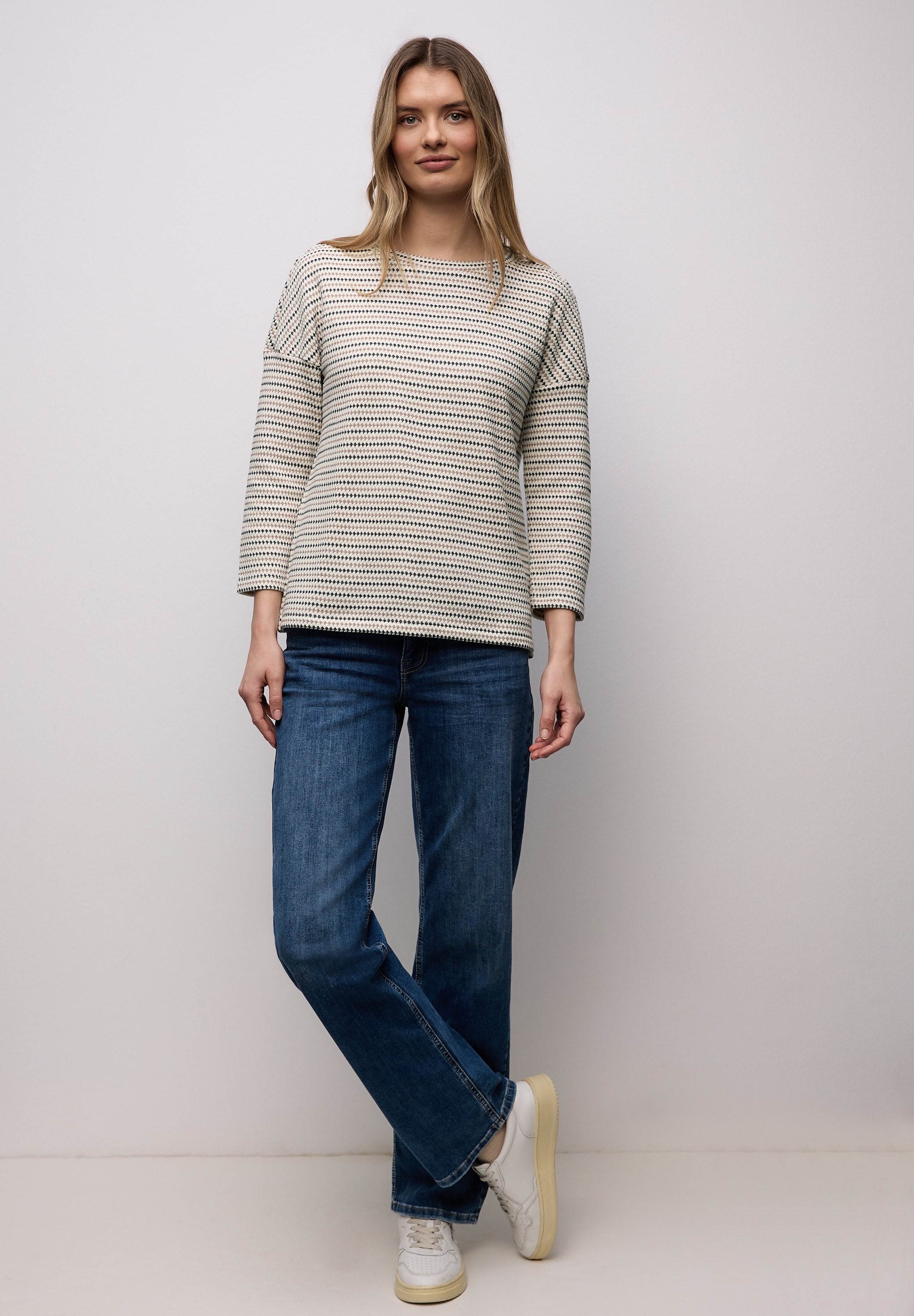 STREET ONE 3/4-Arm-Shirt mit 3/4 Ärmeln