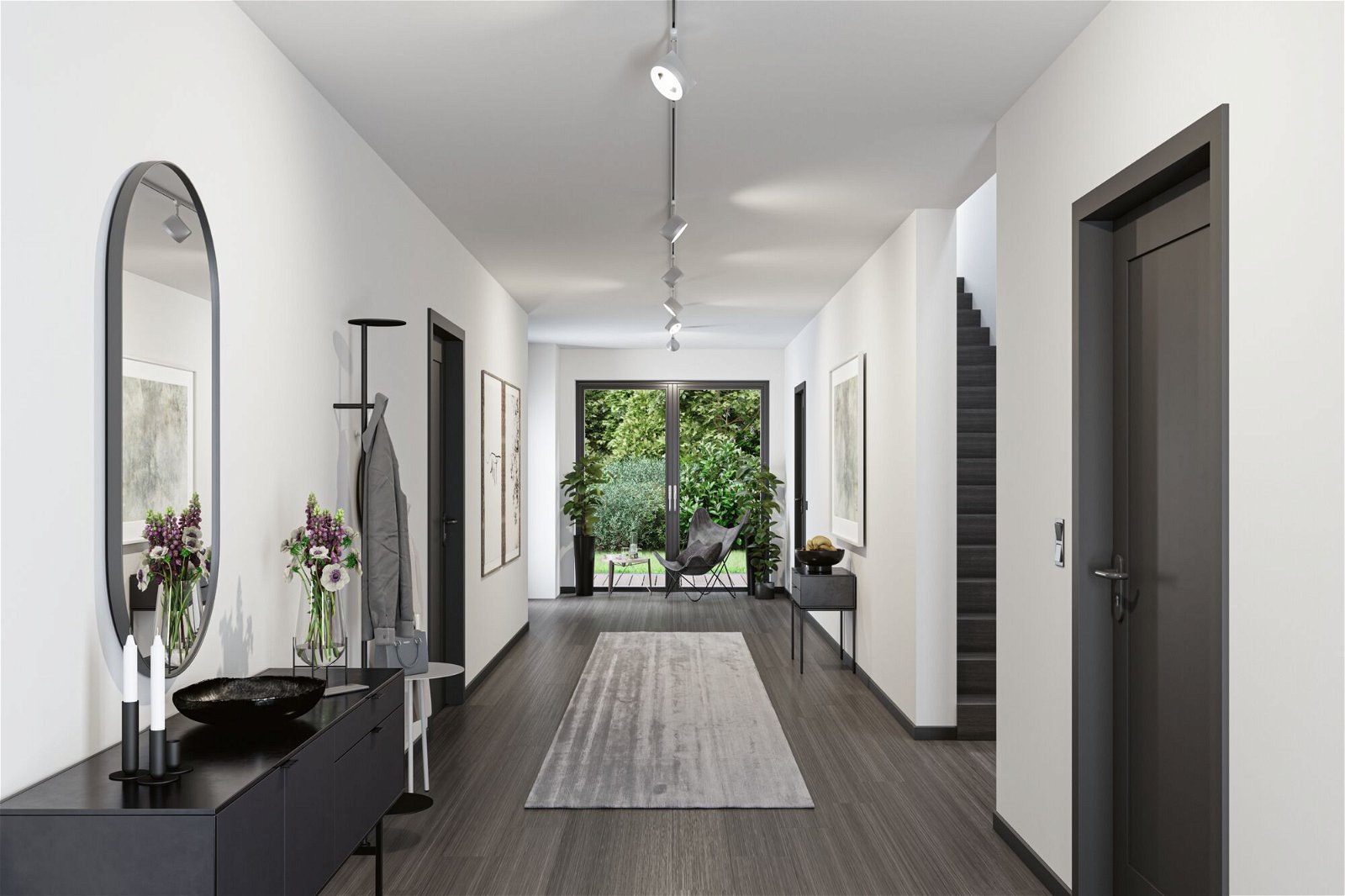 Paulmann Schienensystem-Leuchten »URail Schienenspot Arena 950lm 15,3W 4000K 230V Chrom matt, Chrom«, (1 tlg.), dimmbar, Einzelspot