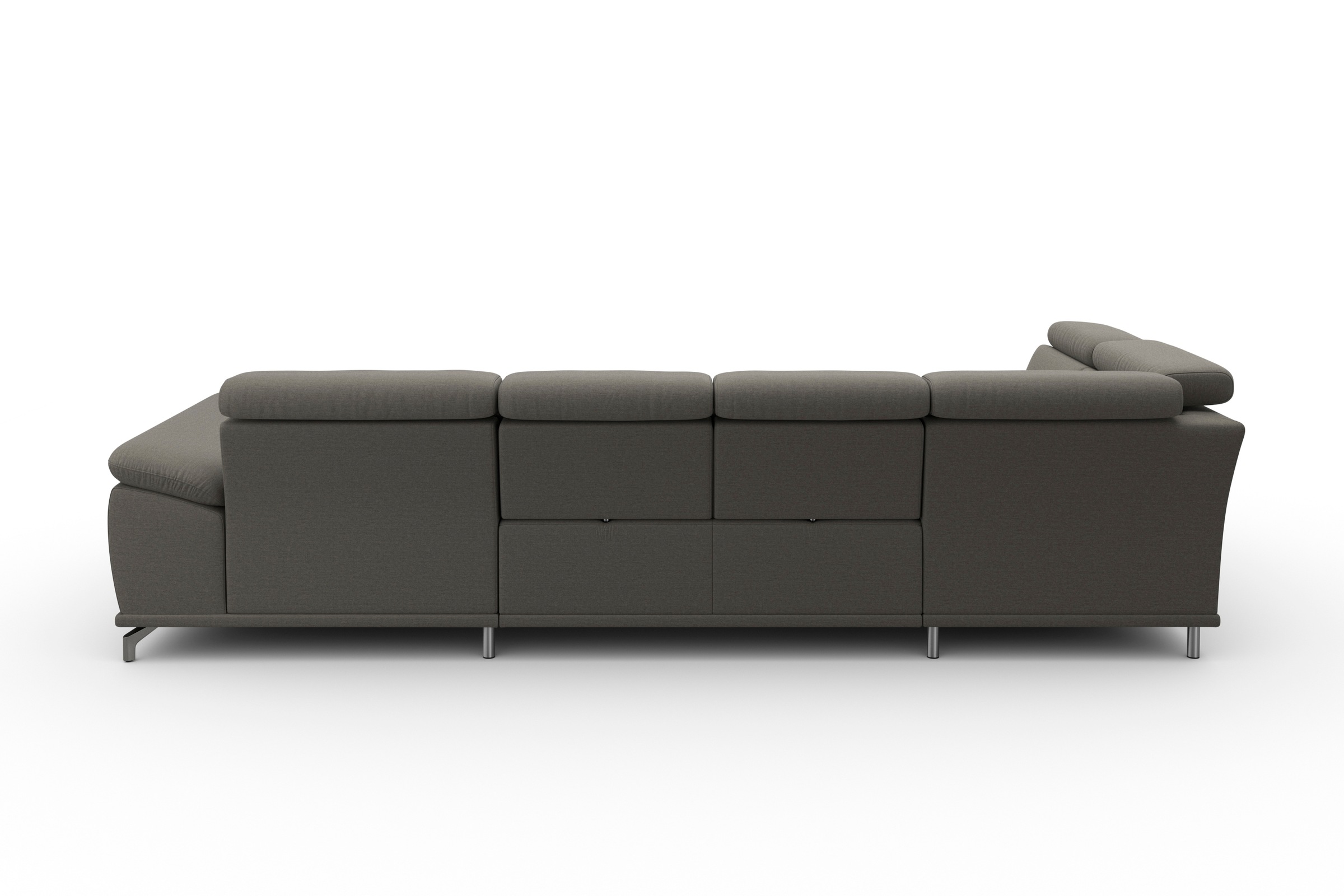 sit&more Wohnlandschaft »Cabrio U-Form, mit Sitztiefenverstellung, Arm- und Kopfteilverstellung«, 3 Nierenkissen, Federkern, optional Bettfunktion und Stauraum