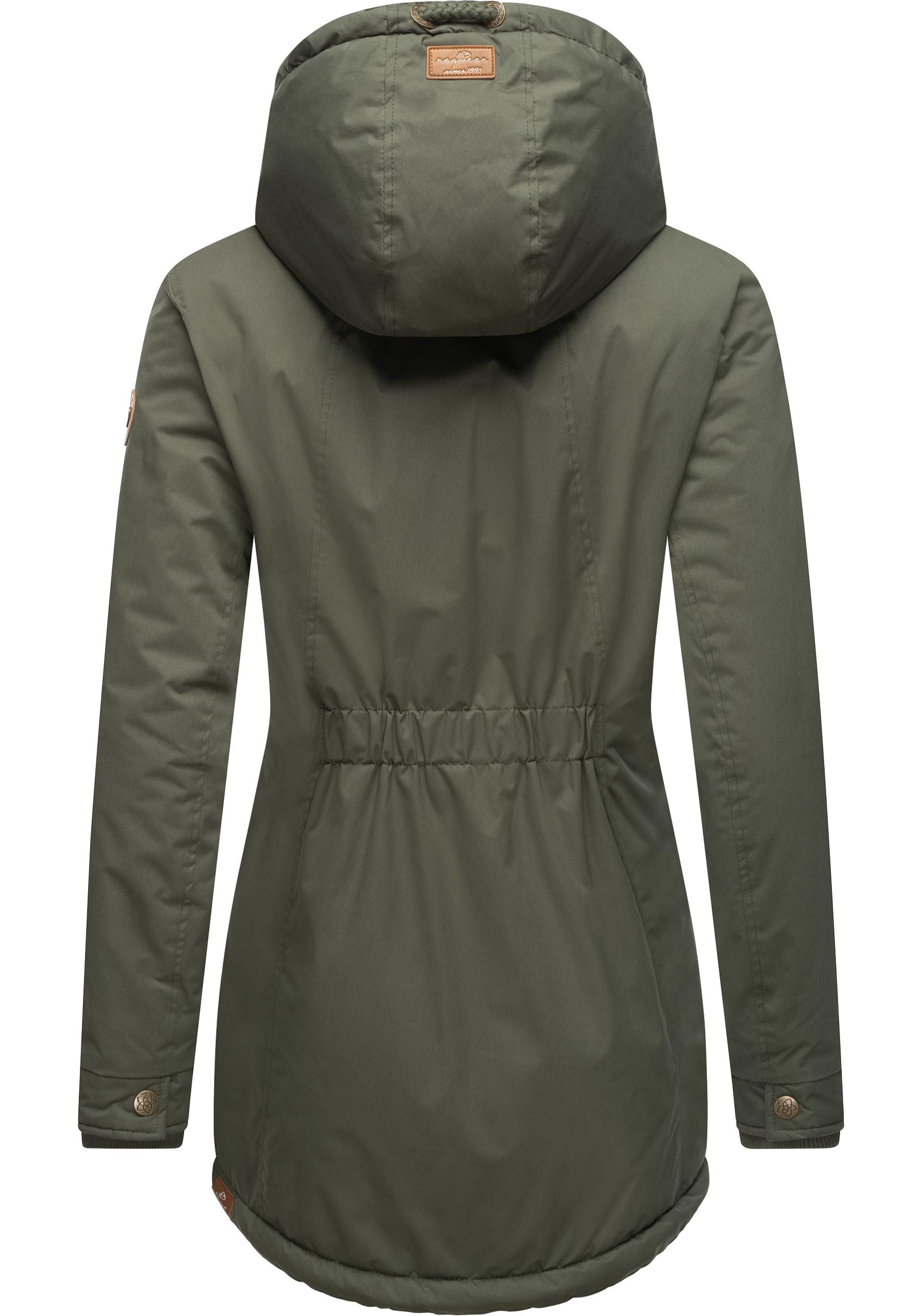 Ragwear Winterjacke »Zuzka Winter«, mit Kapuze, Wasserdichter Winterparka mit Teddyfleece Innenfutter