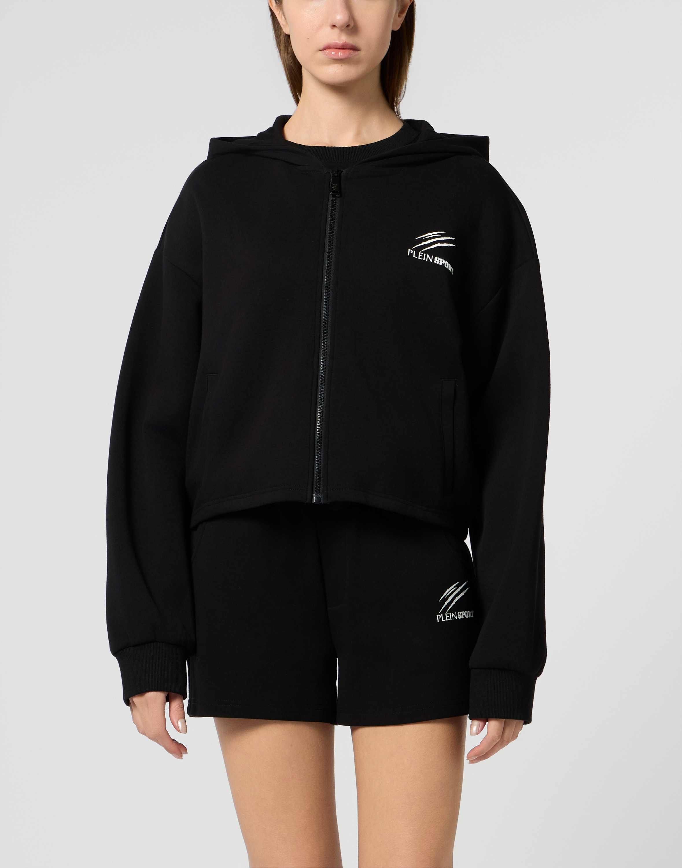 PLEIN SPORT Kapuzensweatjacke »Zip Hoodie Icon Scratch«