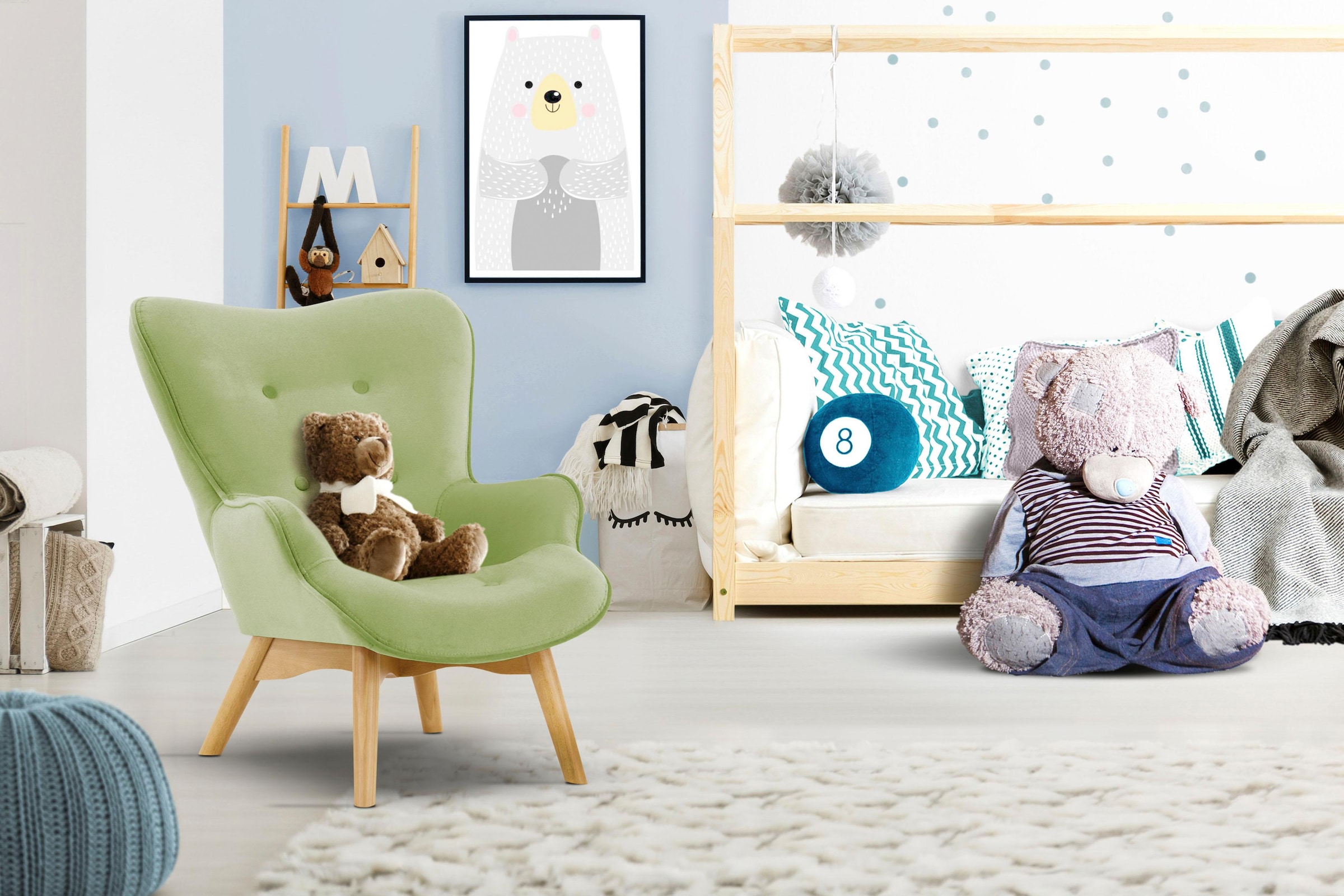 Home affaire Sessel "Duca Mini" in kleiner Ausführung für Kinder günstig online kaufen