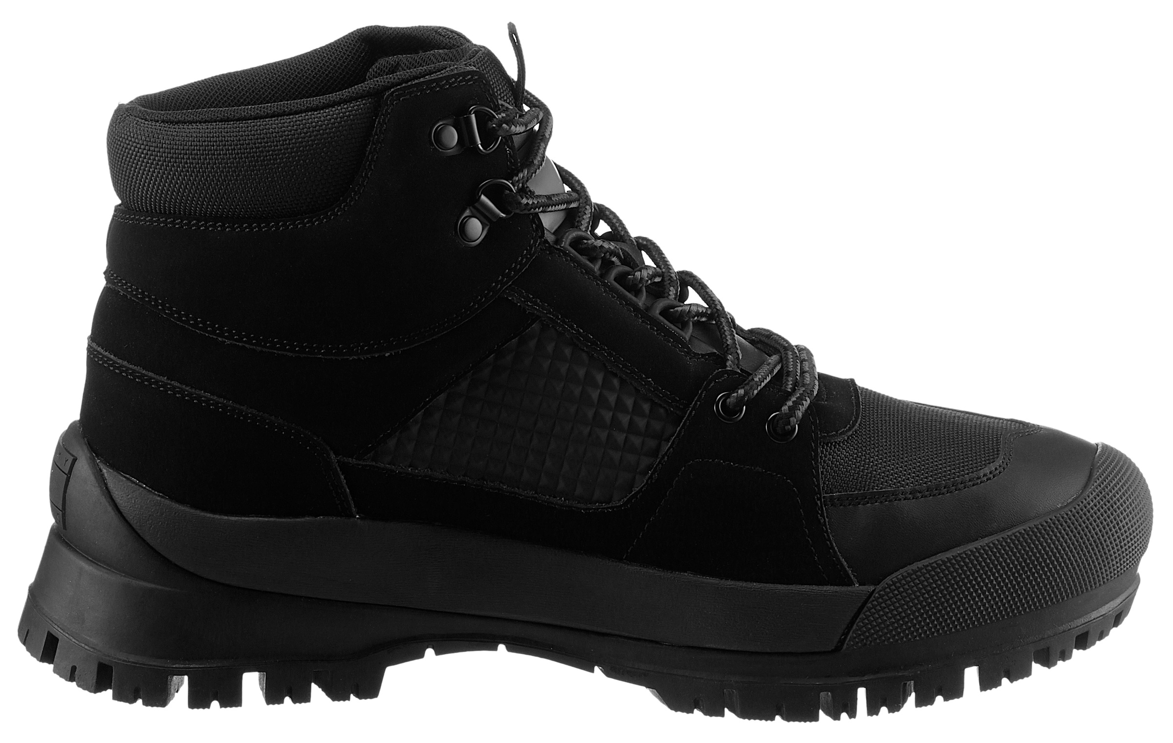 Tommy Jeans Schnürstiefelette »TJM URBANS BOOT MID«, mit gepolstertem Schaftrand