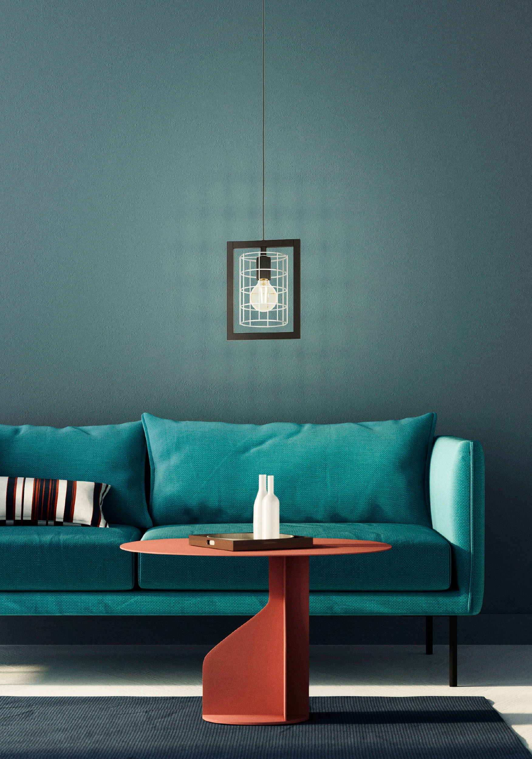 EGLO Hängeleuchte »JUBILY« E27 1 Stk. Hängeleuchte in schwarz aus Stahl  -  exkl. E27 - 40W