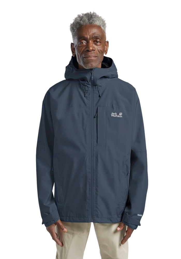 Jack Wolfskin Funktionsjacke "TEMPEST 2L JKT M" mit Kapuze Wetterschutzjacke, wasser-und winddicht, atmungsaktiv