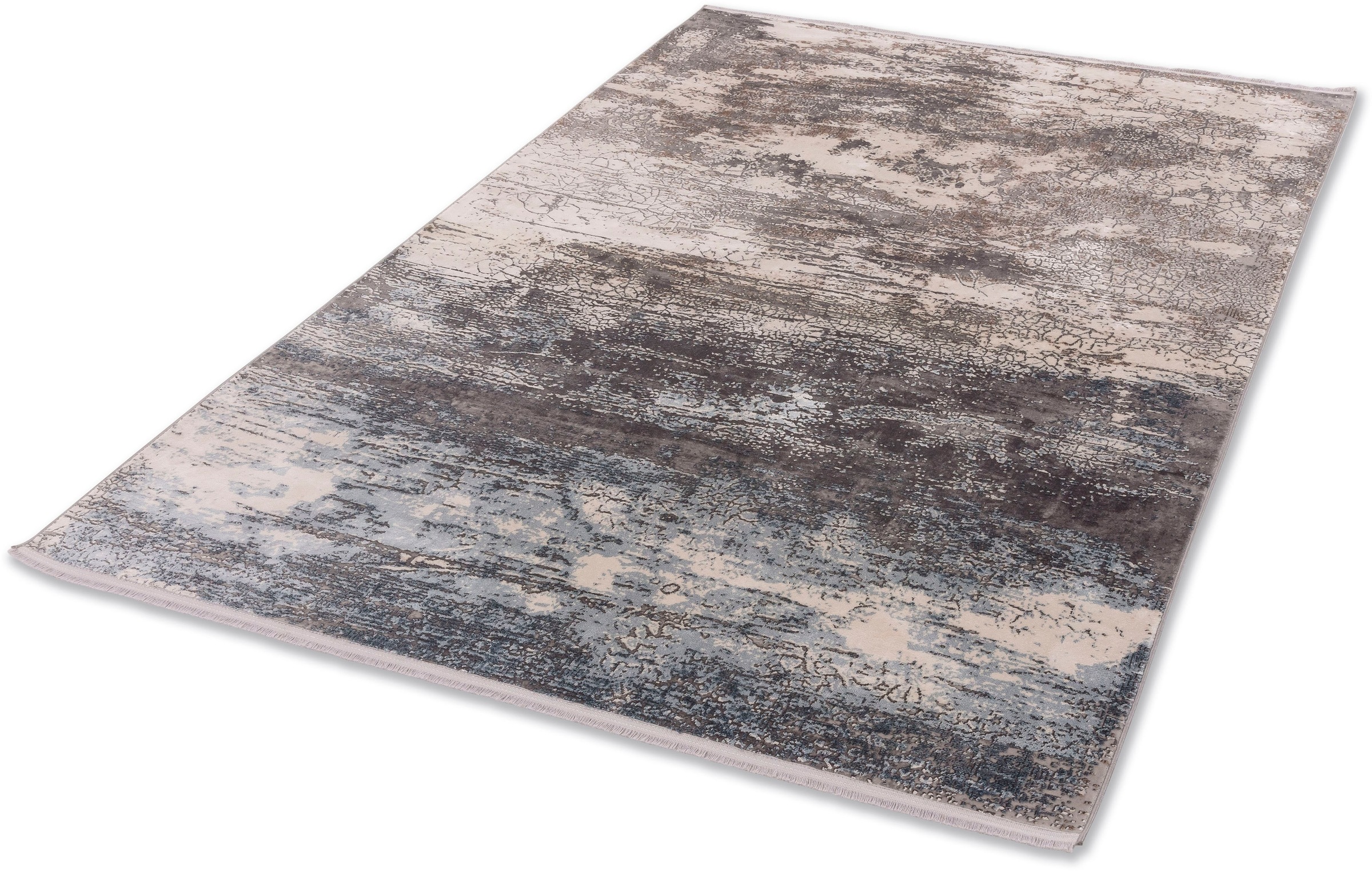 Thumbnail - ASTRA Teppich "Mirano 231" rechteckig 7 mm Höhe 3-D Effekt, Viskose, seidig schimmernd, Hoch Tief Struktur