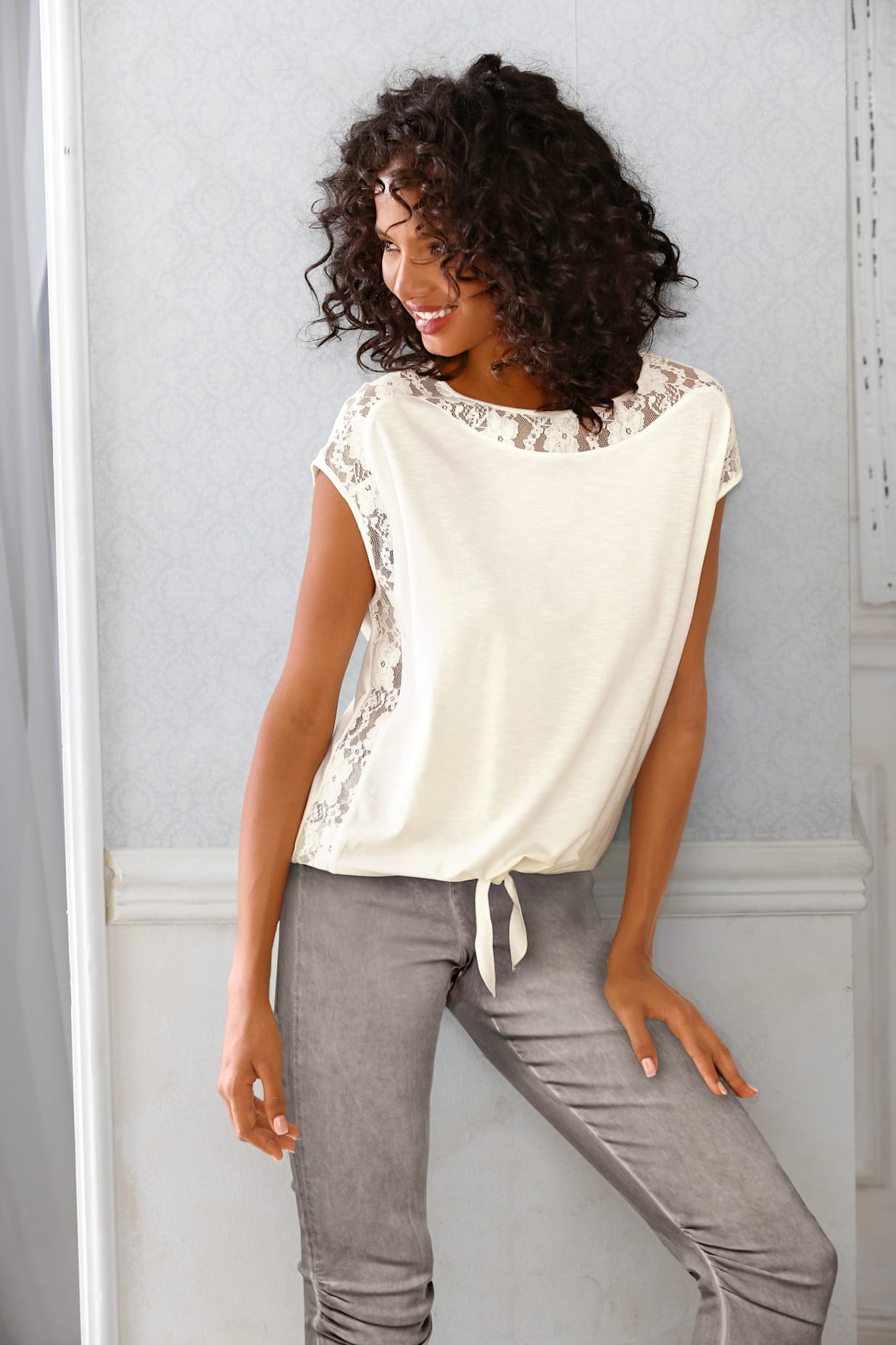 heine Spitzenshirt »Spitzen-Shirt«, (1 tlg.)