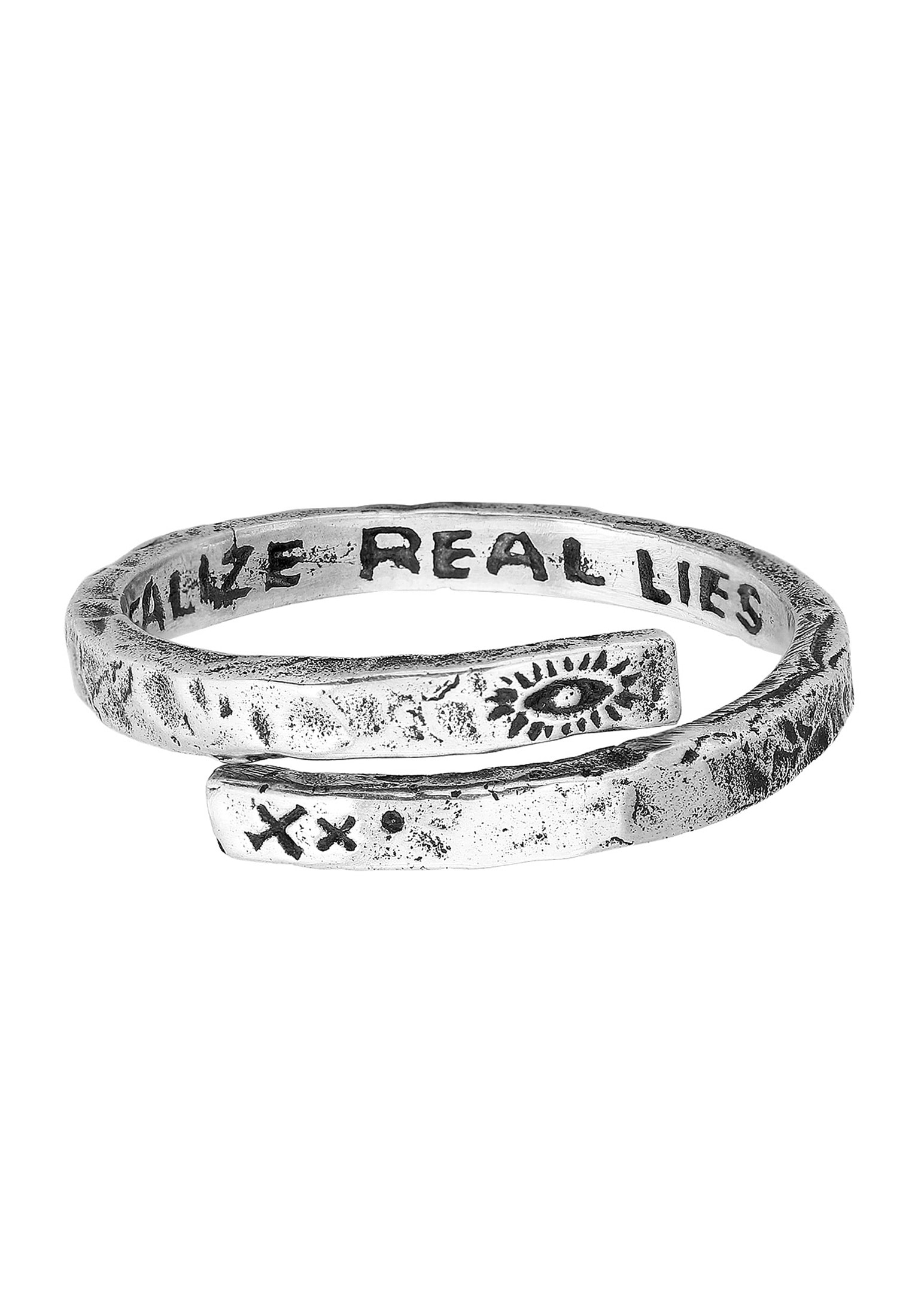 HAZE & GLORY Silberring »Ring Herren - Twisted Eye 925 Silber«