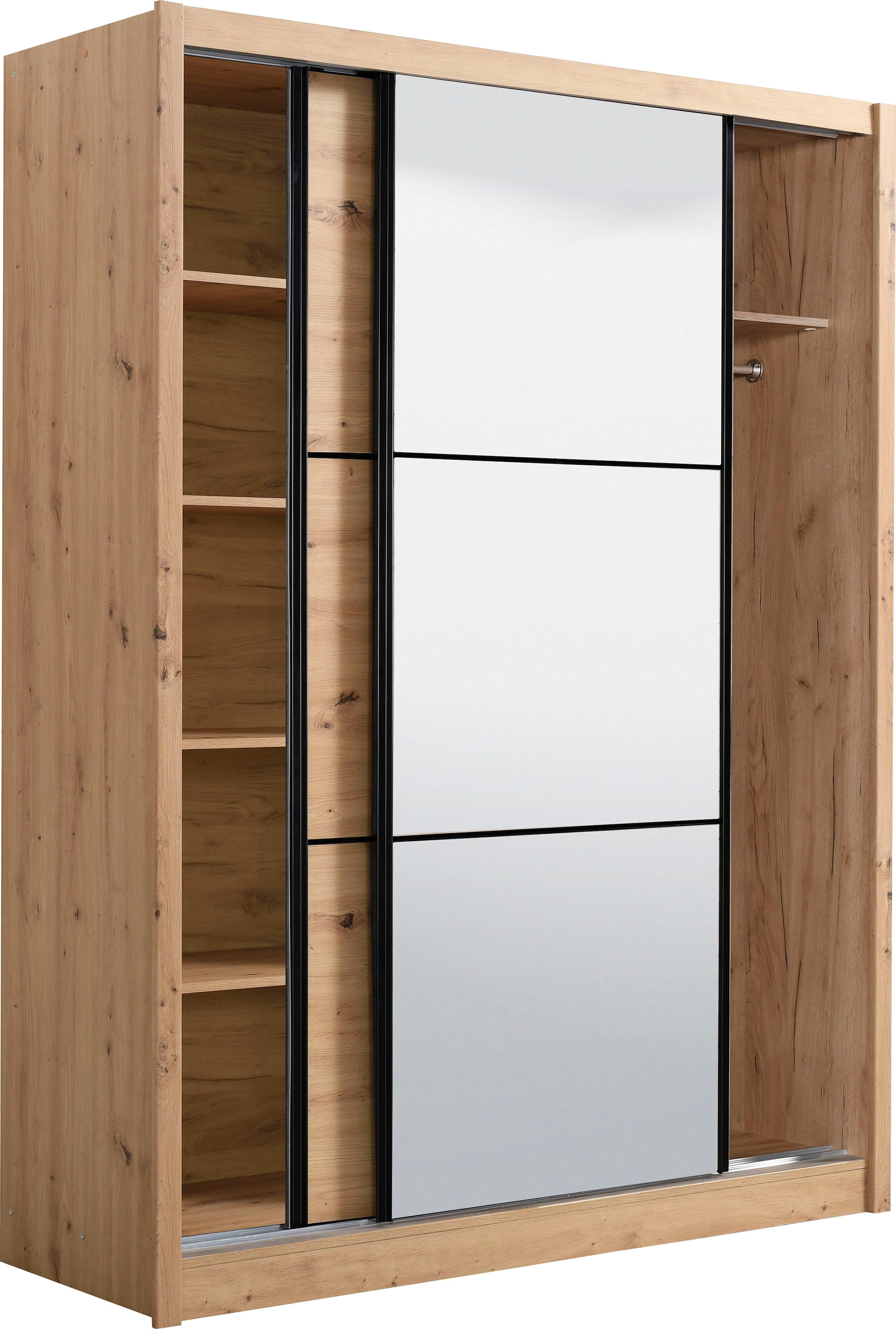 INOSIGN Schwebetürenschrank »Navara«, mit Spiegel bestellen und | BAUR zusätzlichen Einlegeböden