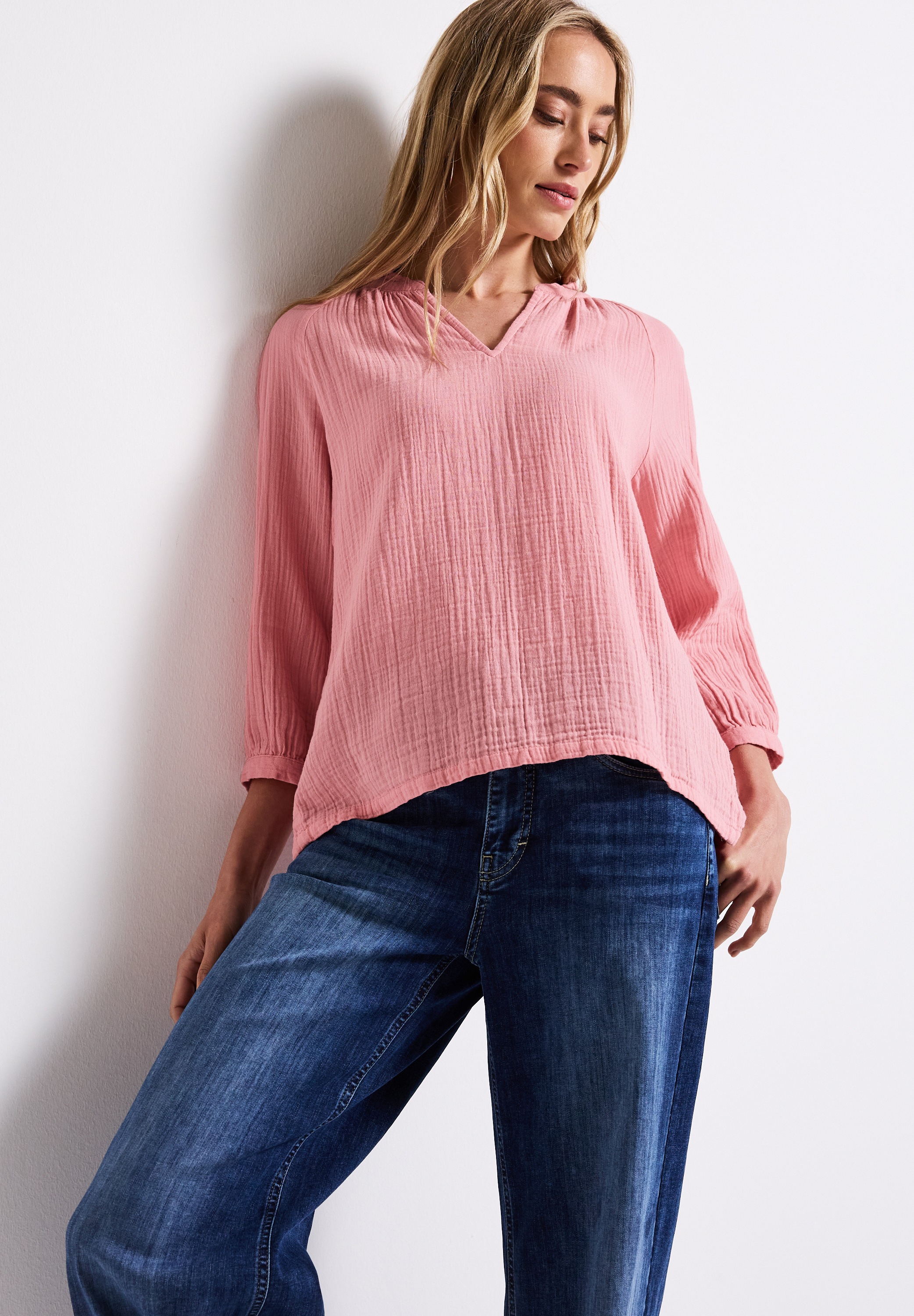 STREET ONE Schlupfbluse, mit Rüschen und im Tunika-Stil günstig online kaufen