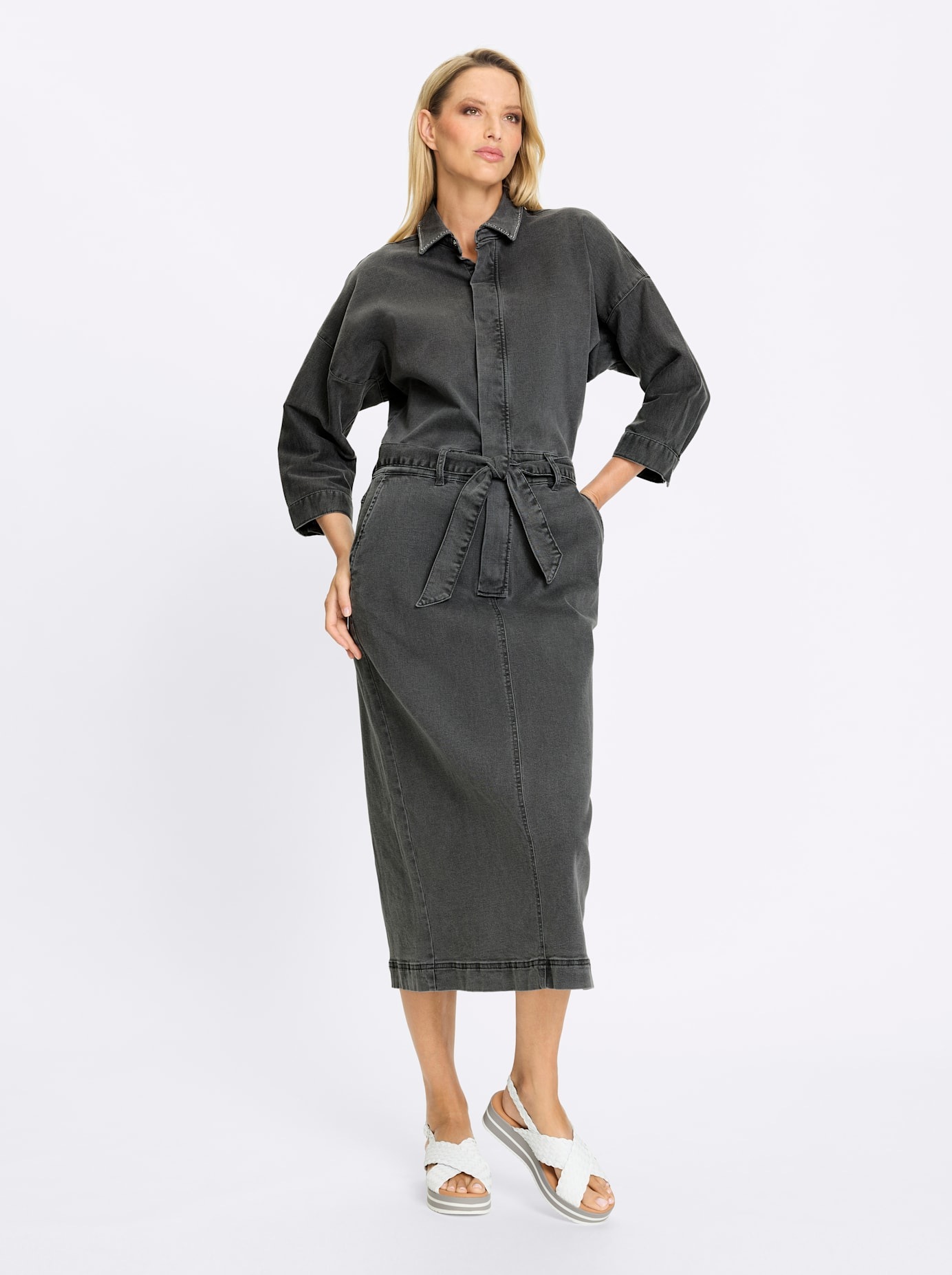 heine Jeanskleid "Jeans-Kleid" Eingrifftaschen günstig online kaufen