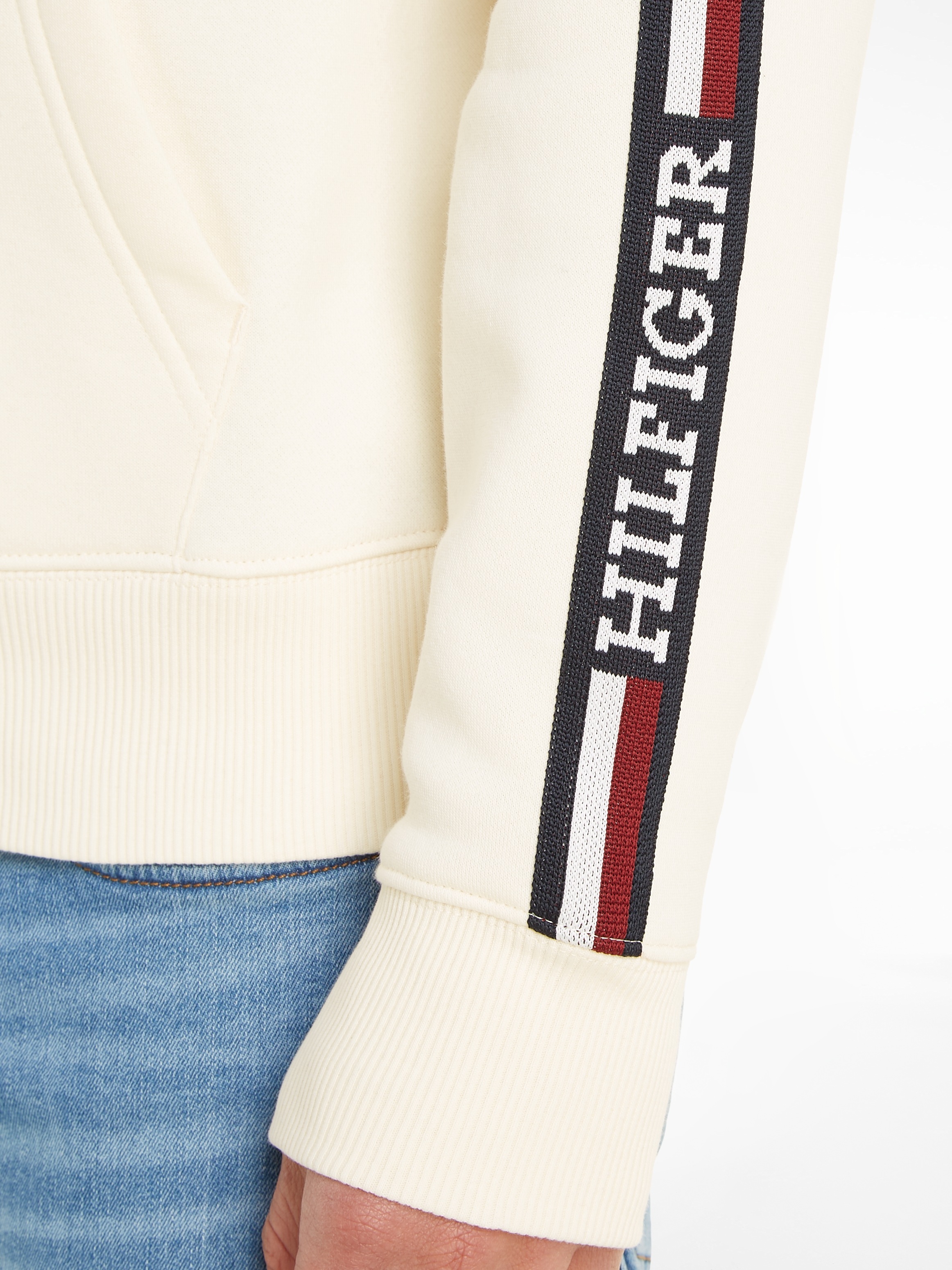 Tommy Hilfiger Hoodie »GLOBAL STRIPE HOODIE«, mit Raglanärmeln