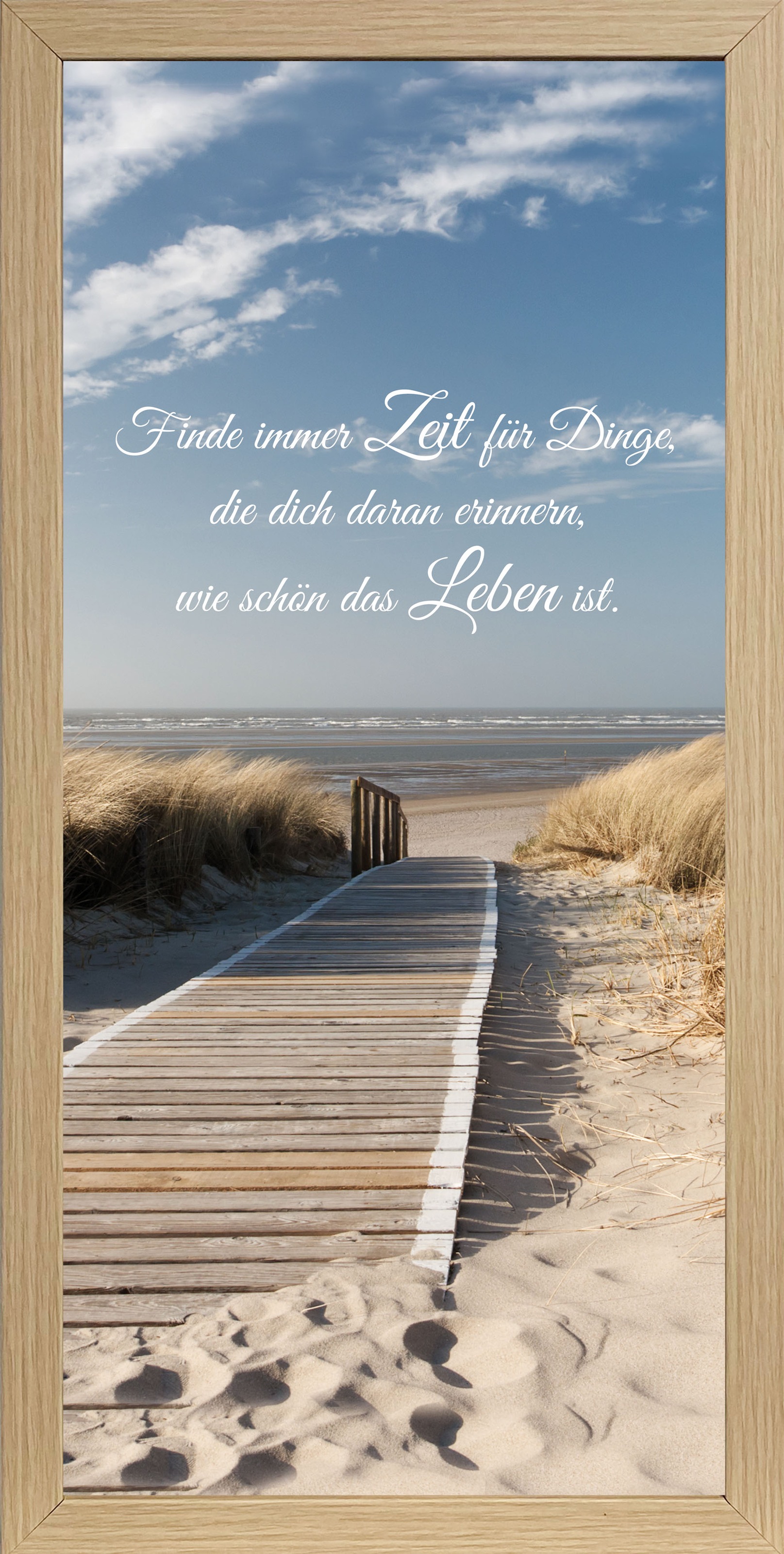 Bönninghoff Bild mit Rahmen, Strand-Sprüche-Sprüche & Texte, (1 St.)
