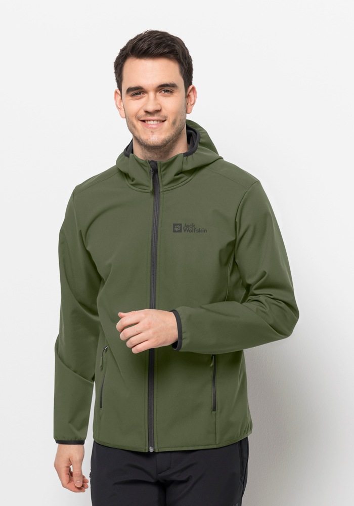 Jack Wolfskin Softshelljacke "BORNBERG HOODY M", mit Kapuze