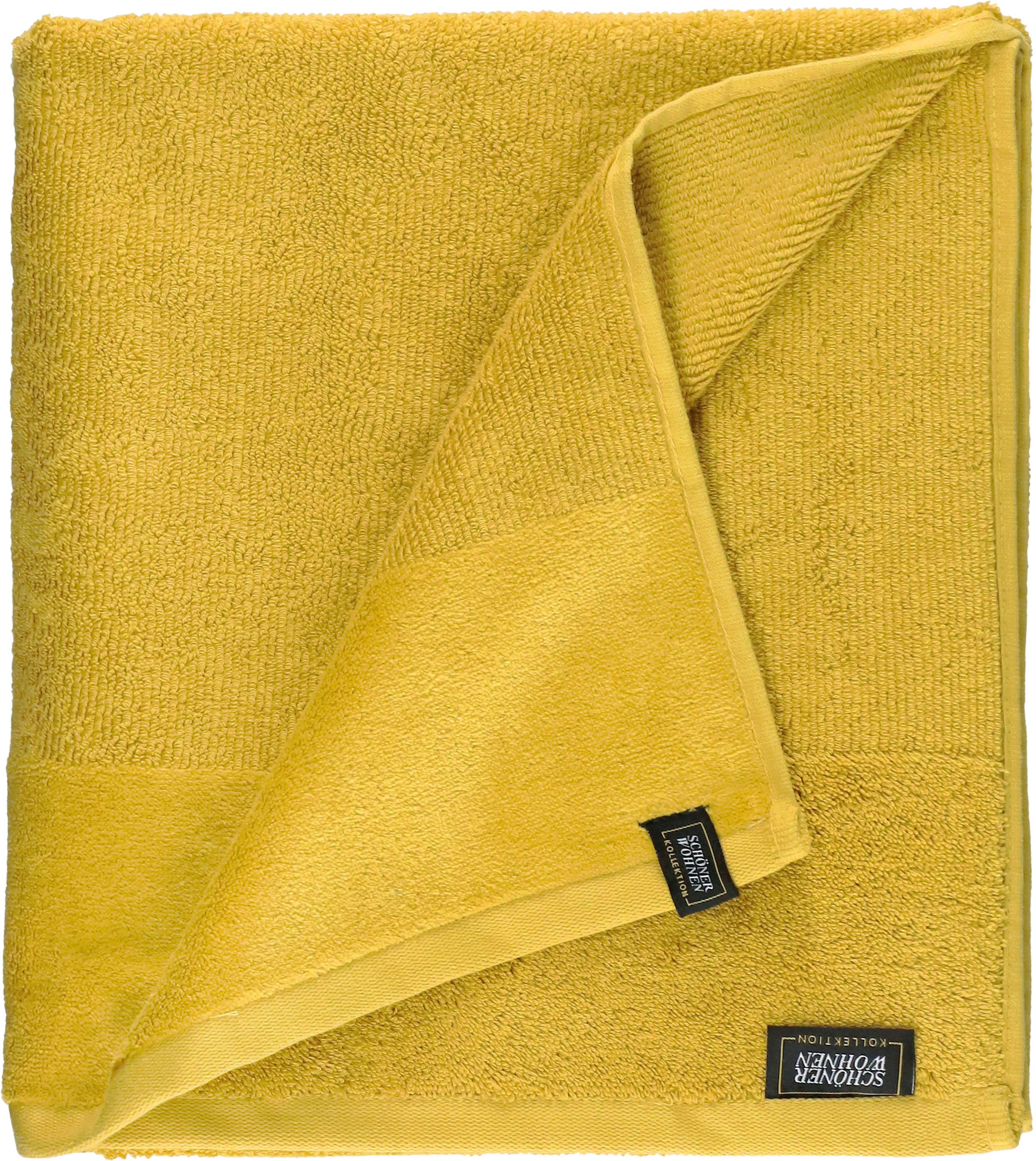 SCHÖNER WOHNEN-Kollektion Badetuch "Sense" mit Velourborte, hautschmeicheln günstig online kaufen